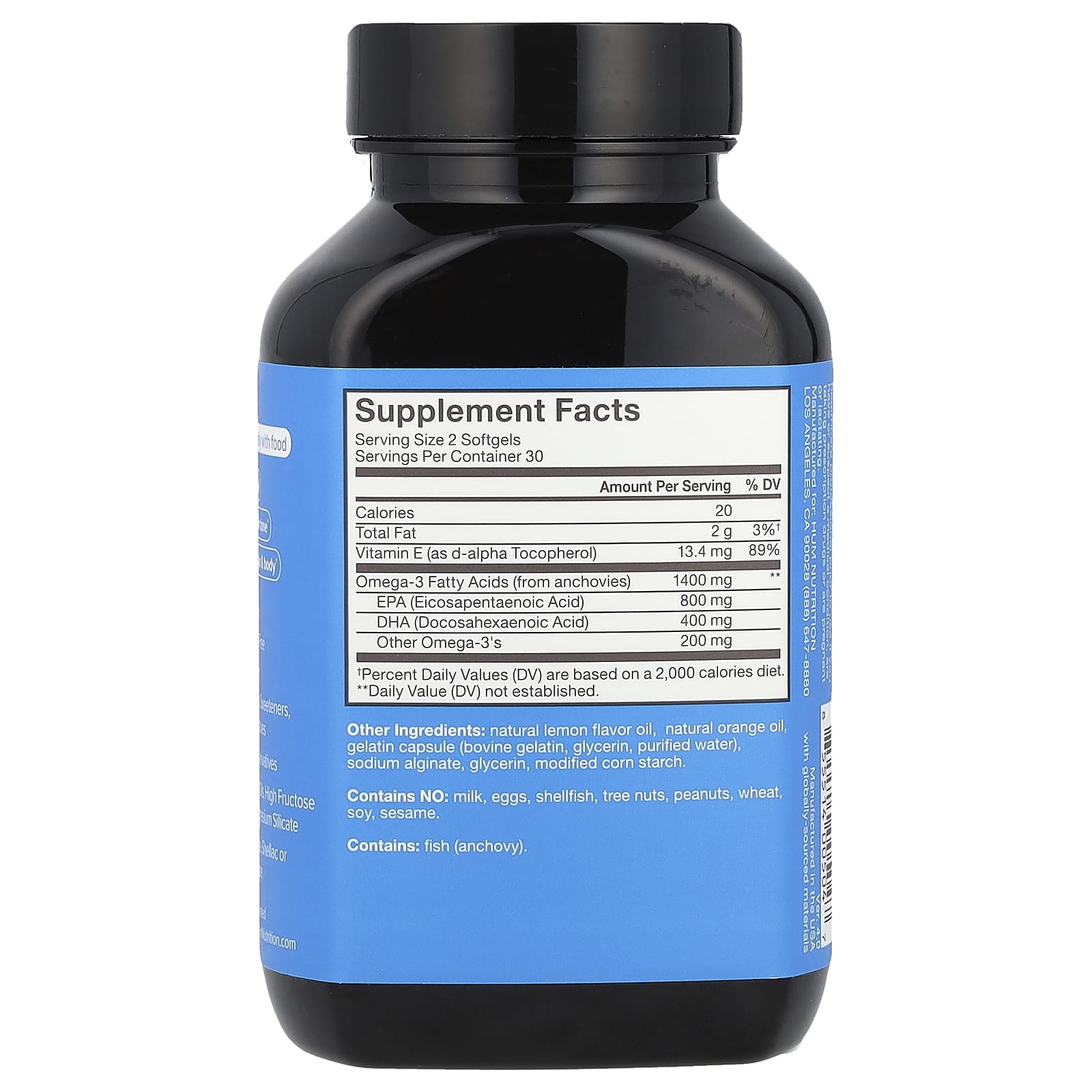 HUM Nutrition, OMG! Omega The Great™, Ultra-Pure Omega-3 Fish Oil, 60 Softgels