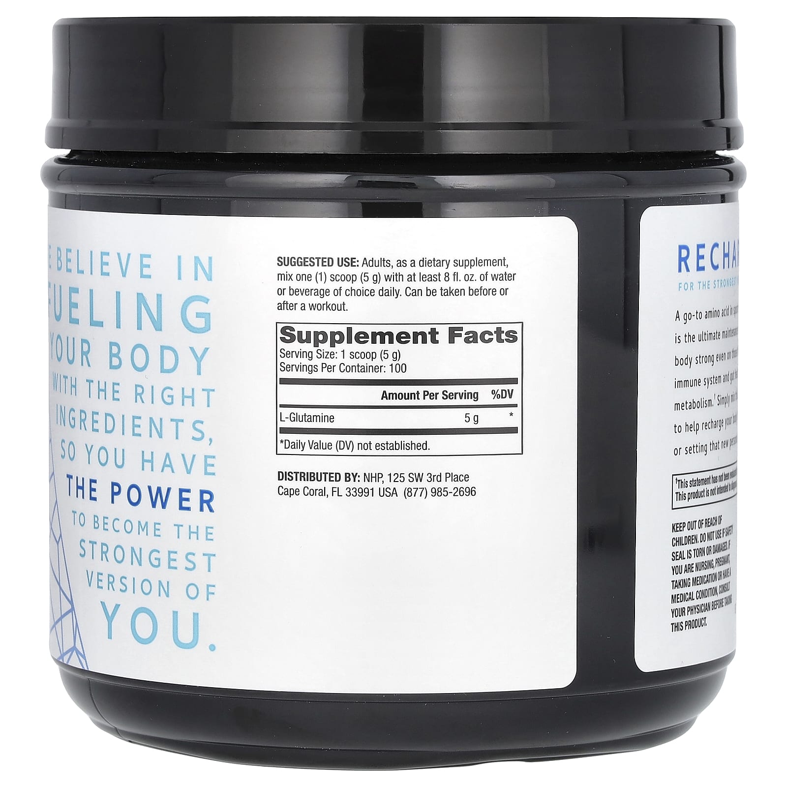 Dr. Mercola, Pure Power, L-Glutamine, Unflavored, 17.6 oz (500 g)