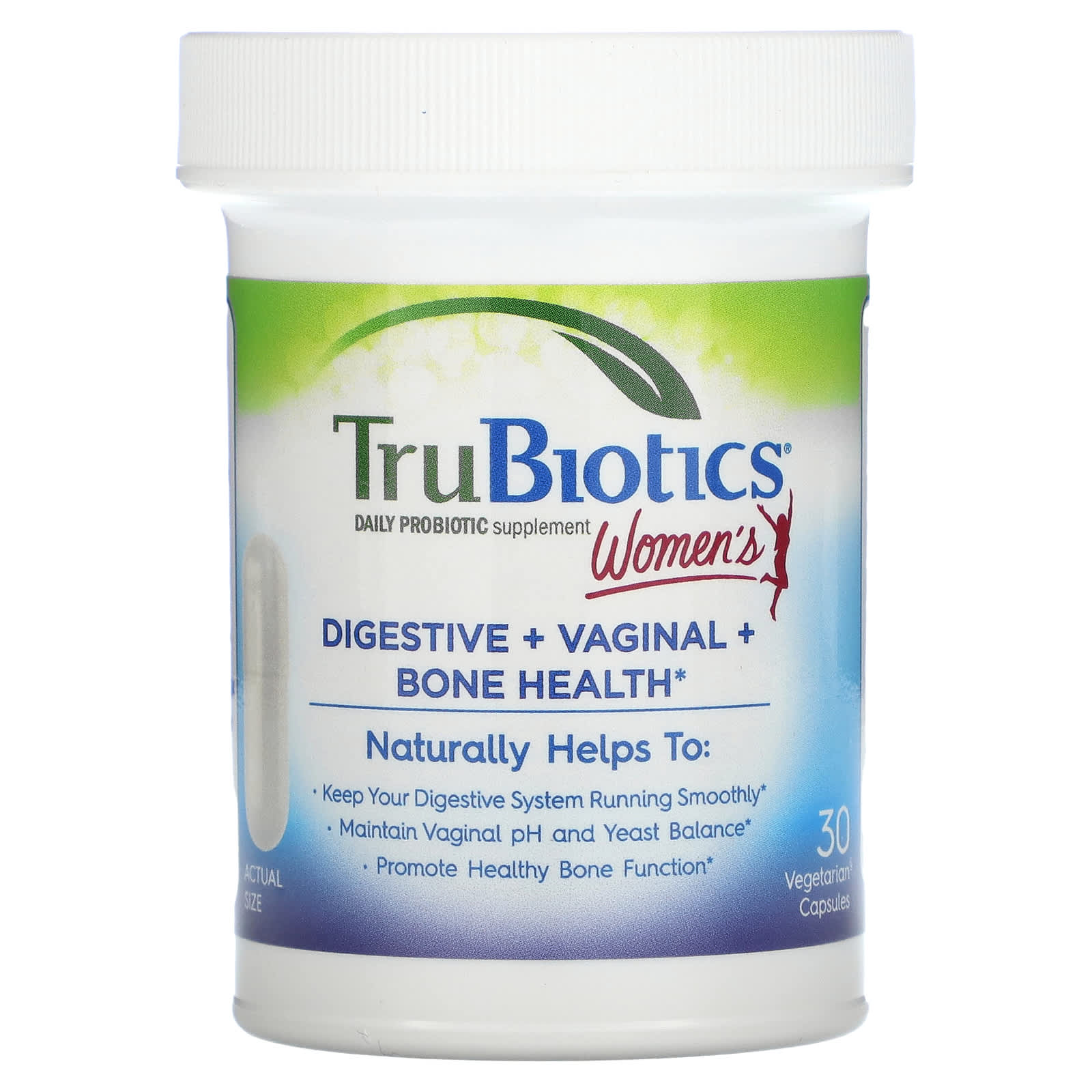 TruBiotics, Women's Digestive + Vaginal + Bone Health , 30 Vegetarian Capsules