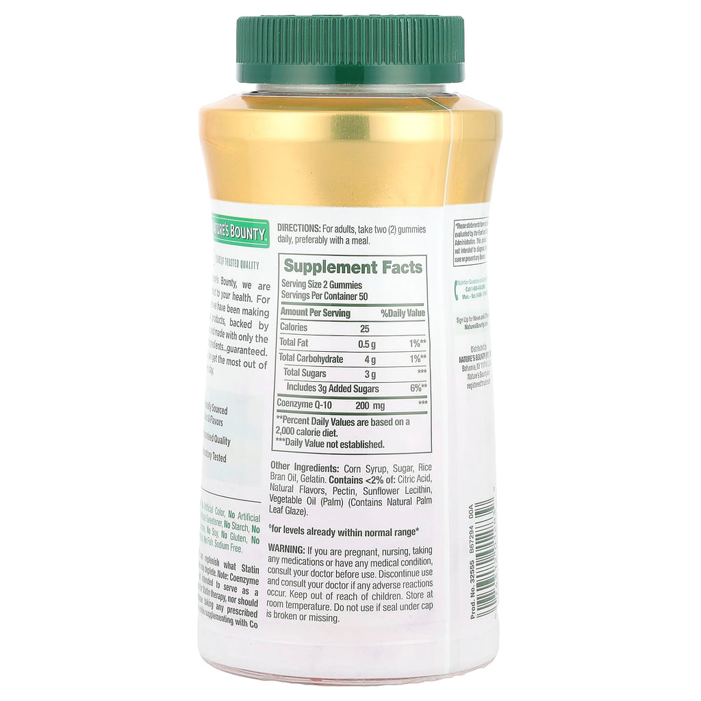 Nature's Bounty, CoQ-10 Gummies, Peach Mango, 100 Gummies (100 mg per Gummy)