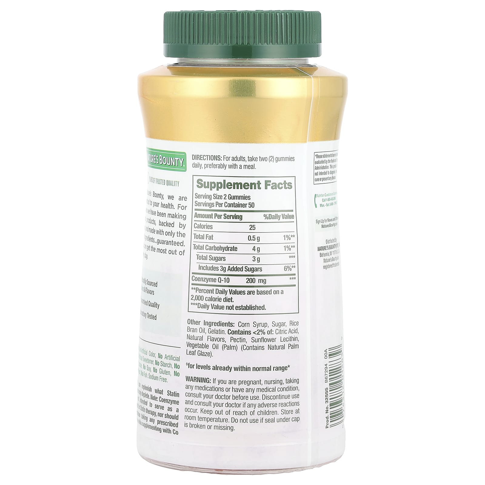 Nature's Bounty, CoQ-10 Gummies, Peach Mango, 100 Gummies (100 mg per Gummy)