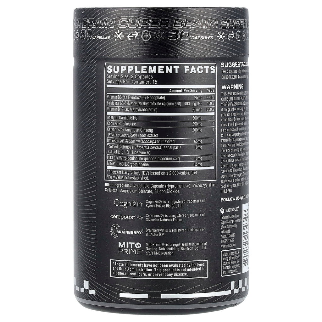 C4 / Cellucor, Super Brain™, 30 Capsules