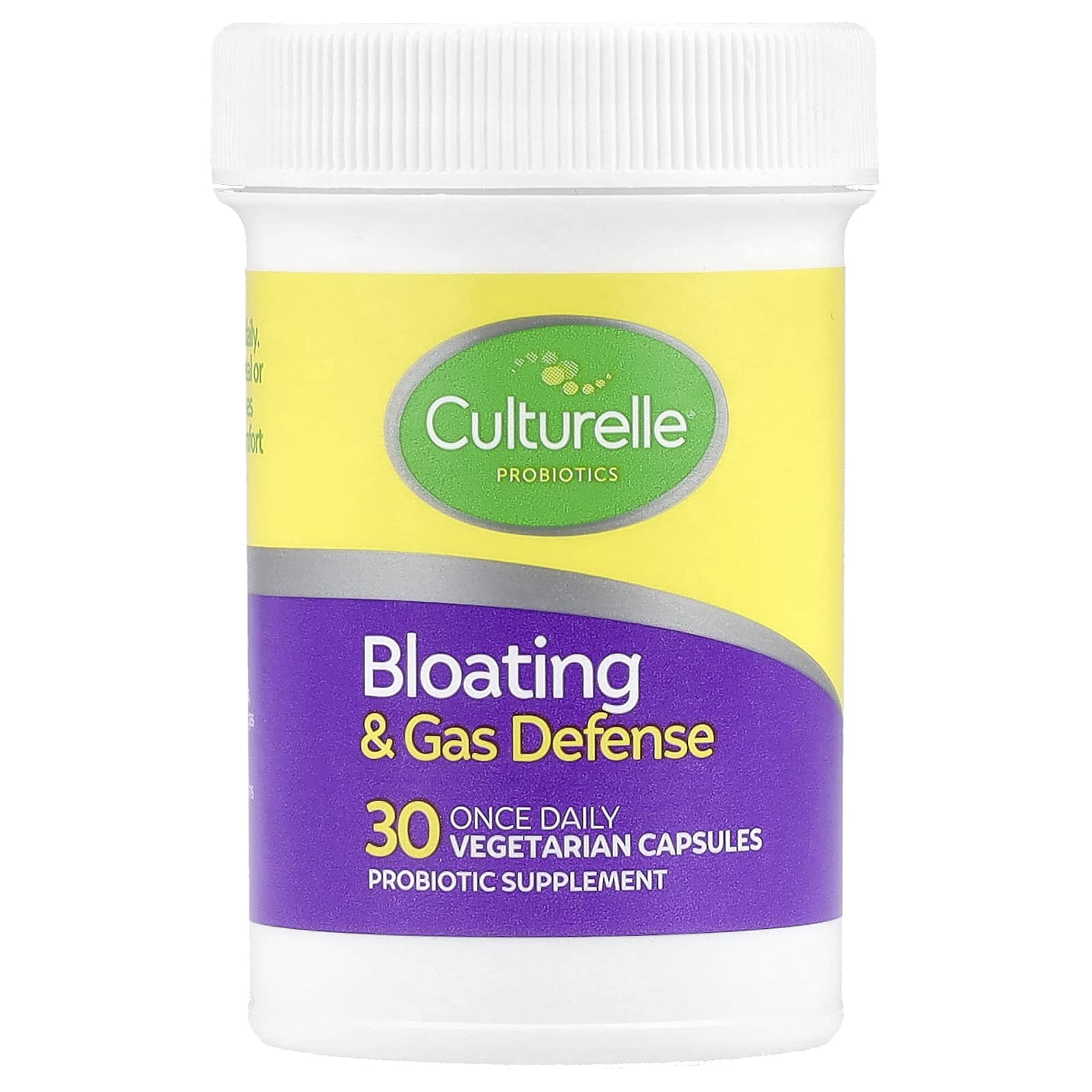 Culturelle, Probiotics, Bloating & Gas Defense, 30 Vegetarian Capsules