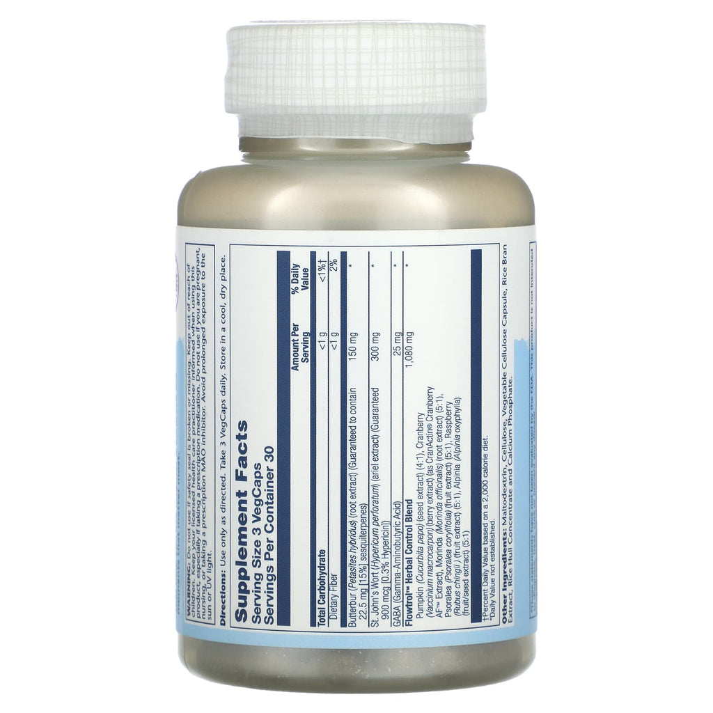 Solaray, Bladder Formula, Continence Max with Flowtrol, 90 VegCaps