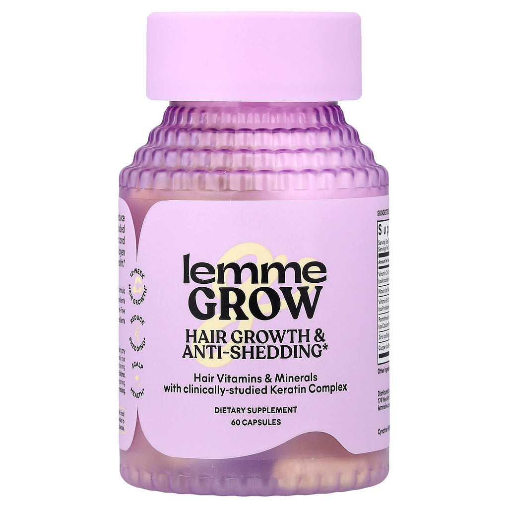 Lemme, Grow, Hair Growth & Anti-Shedding, 60 Capsules