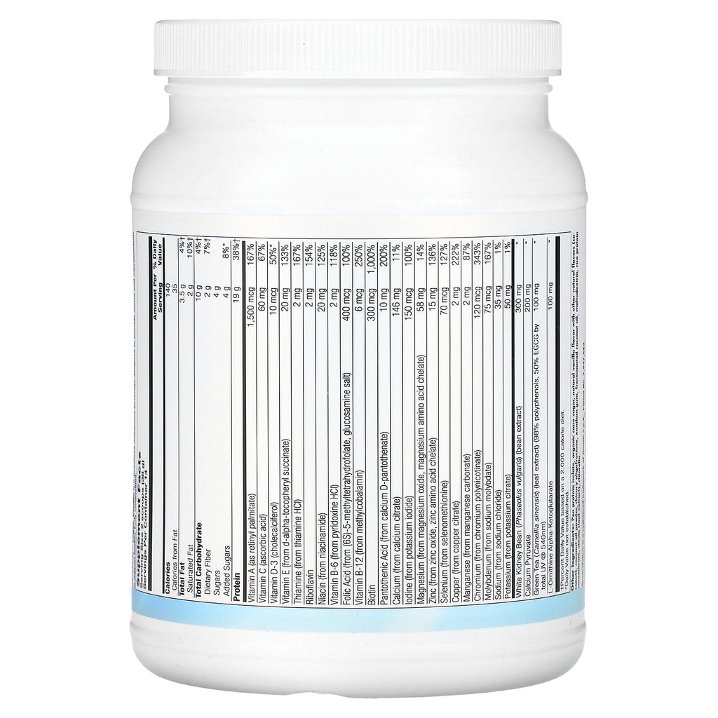 Nutra BioGenesis, UltraLean Vegan, Natural Vanilla, 1 lb 2.6 oz (527 g)