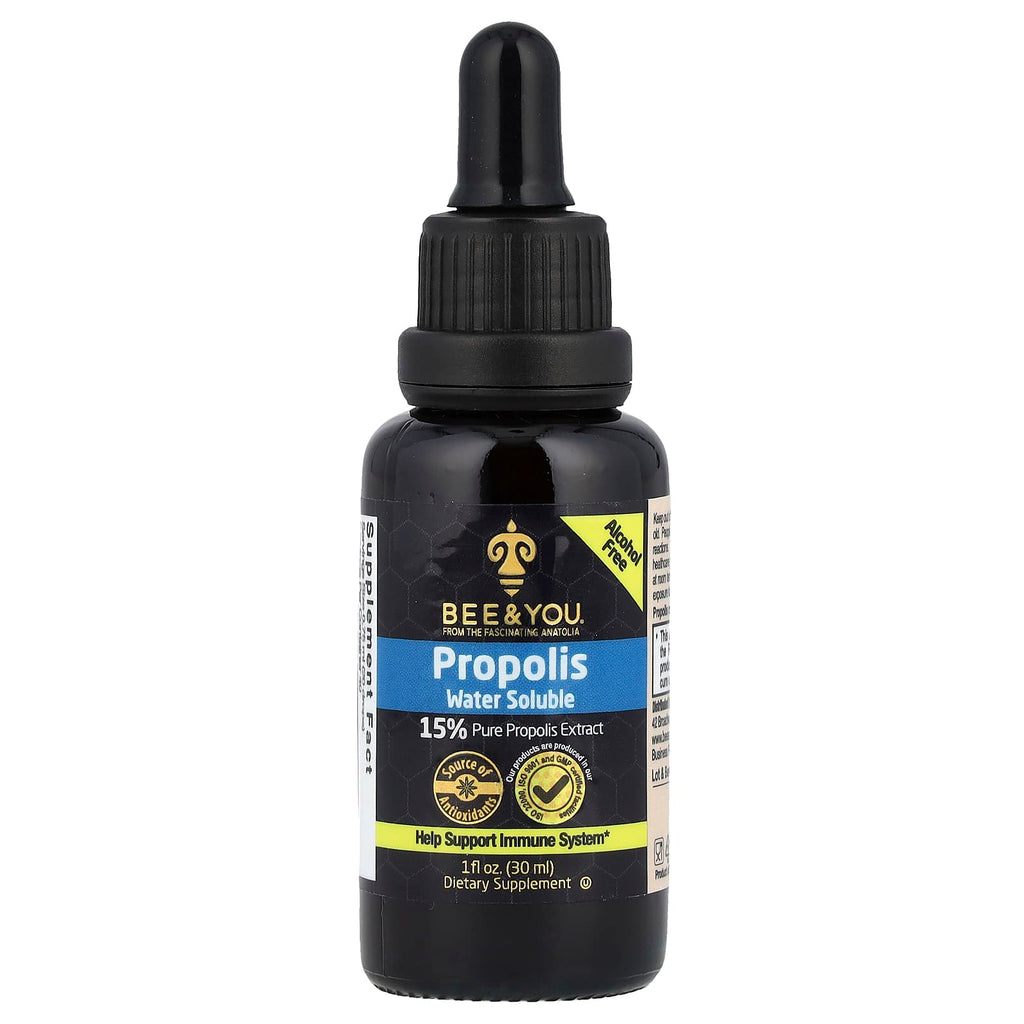 Bee & You, Propolis Water Soluble, Alcohol Free, 1 fl oz (30 ml)
