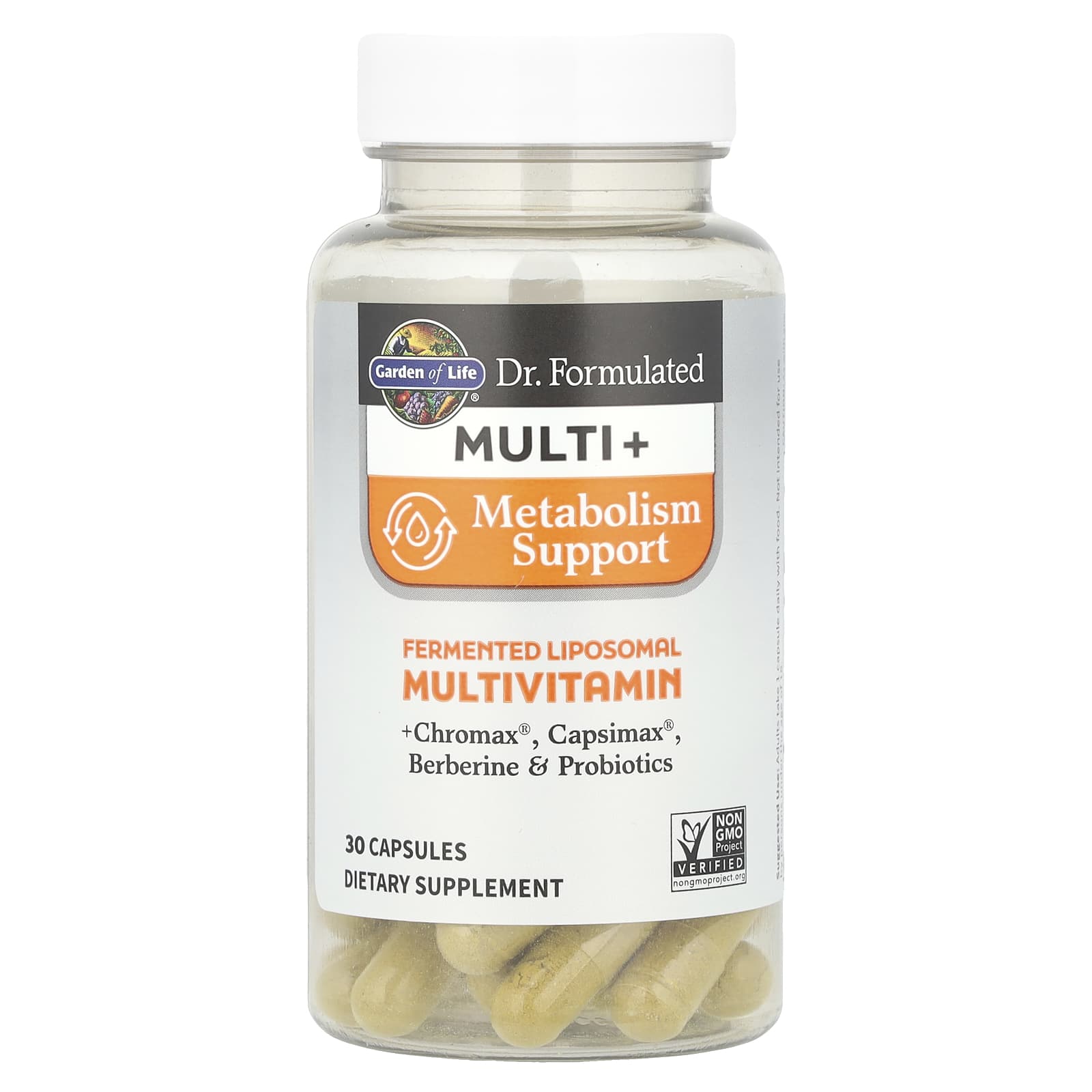 Garden of Life, Dr. Formulated Multi+, Metabolism Support, 30 Capsules