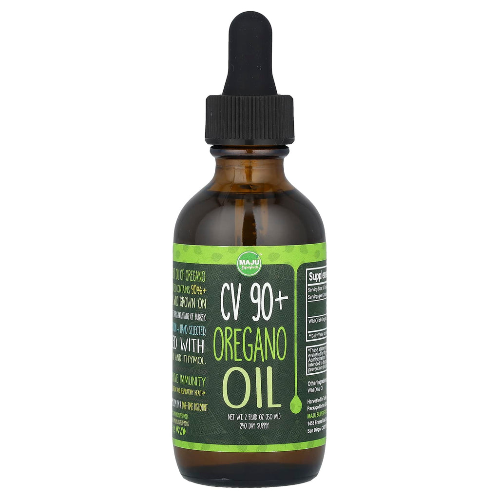 Maju Superfoods, CV 90+ Oregano Oil, 2 fl oz (60 ml)