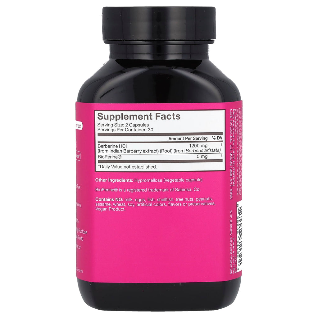 HUM Nutrition, Best of Berberine, 60 Vegan Capsules (600 mg per Capsule)