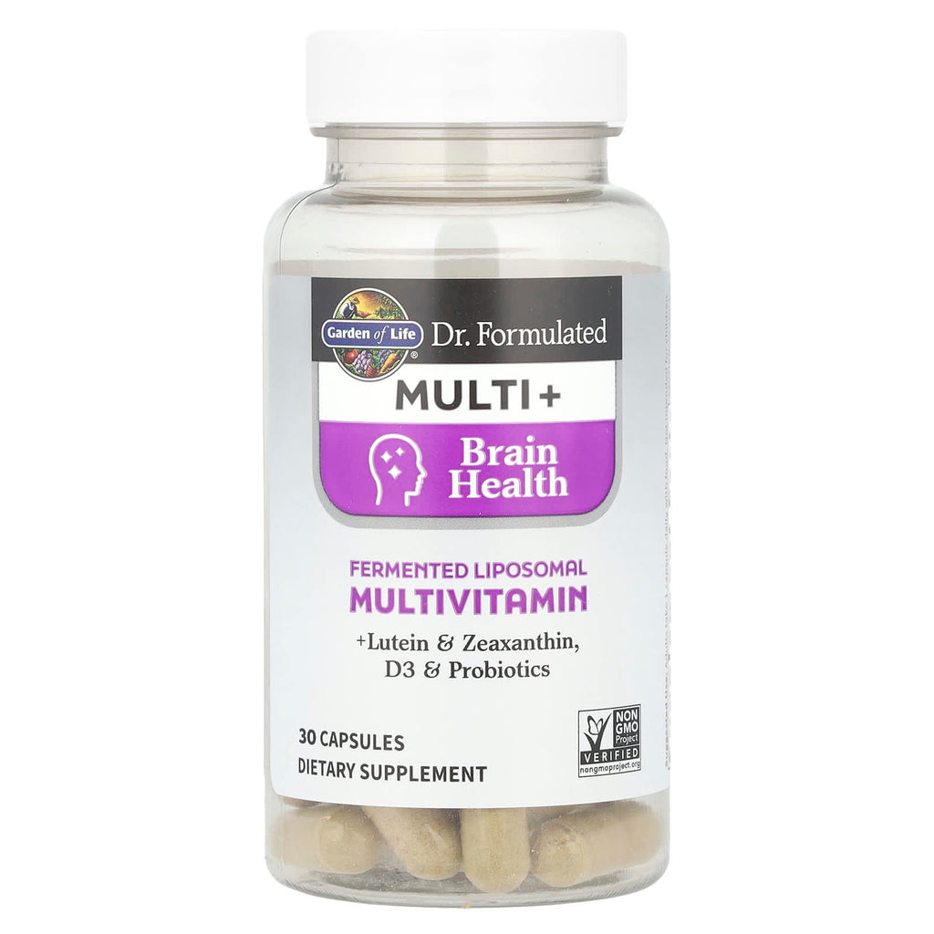 Garden of Life, Dr. Formulated Multi+, Brain Health, 30 Capsules
