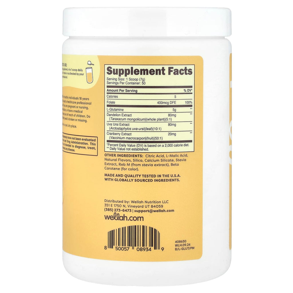 Wellah, L-Glutamine, Peach Mango, 13 oz (365 g)