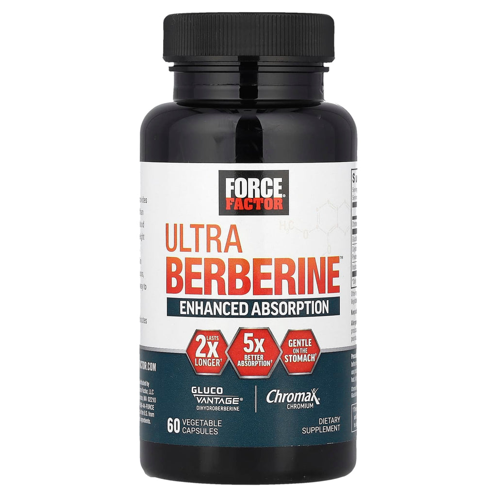 Force Factor, Ultra Berberine™, 60 Vegetable Capsules