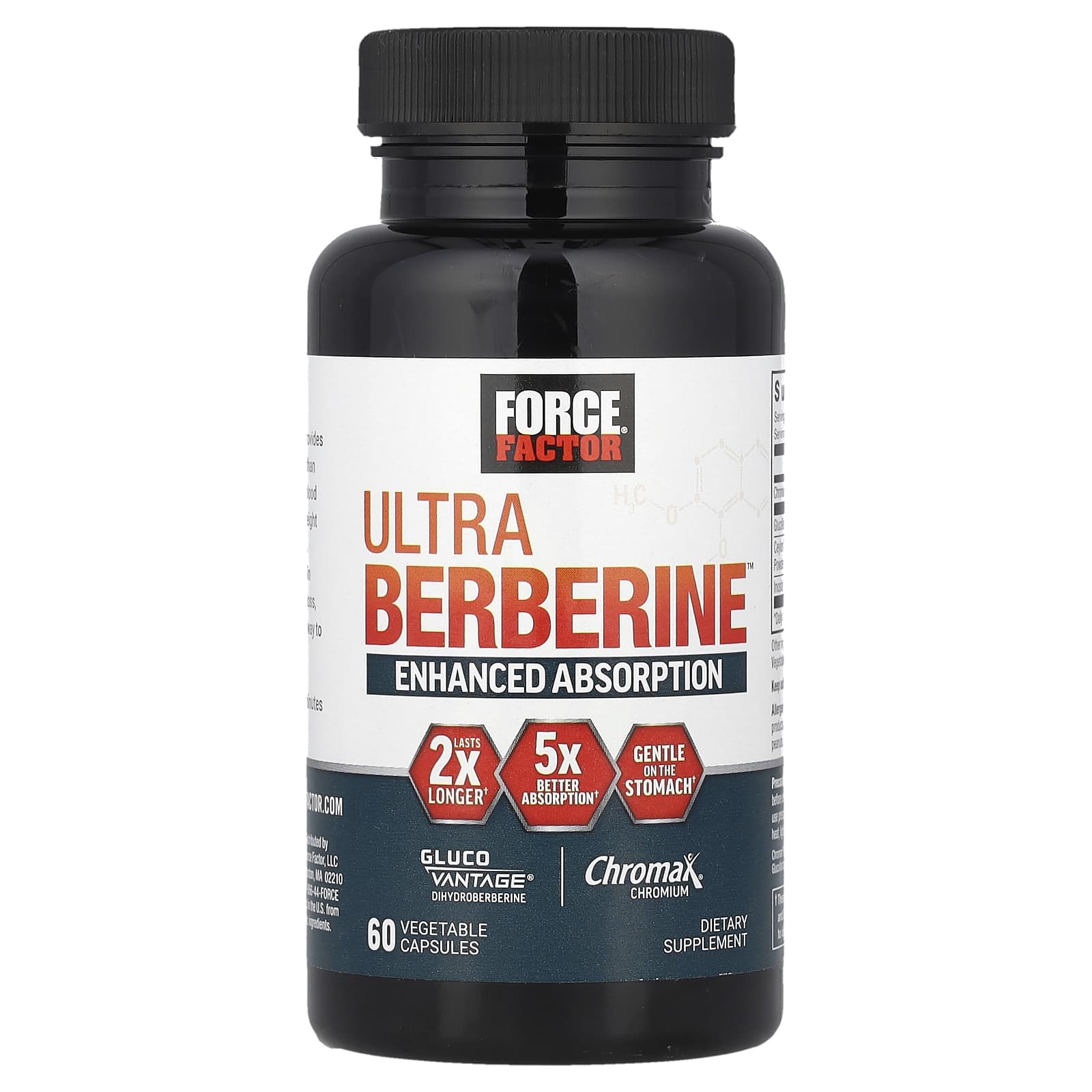Force Factor, Ultra Berberine™, 60 Vegetable Capsules