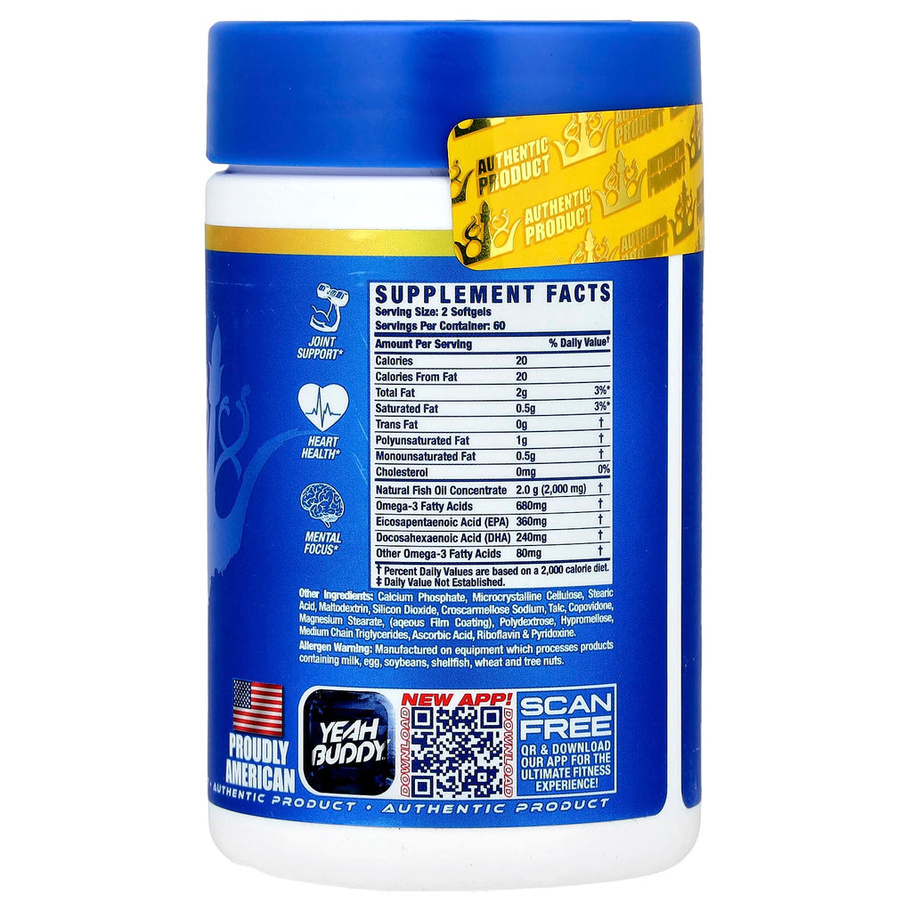 Ronnie Coleman, Vital Edition, Omega-3 XS®, 120 Softgels