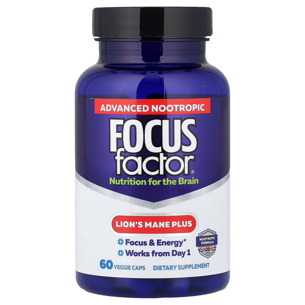Focus Factor, Lion's Mane Plus, 60 Veggie Caps