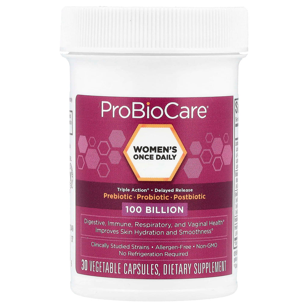 ProBioCare, Women's Once Daily Probiotic, 100 Billion, 30 Vegetable Capsules