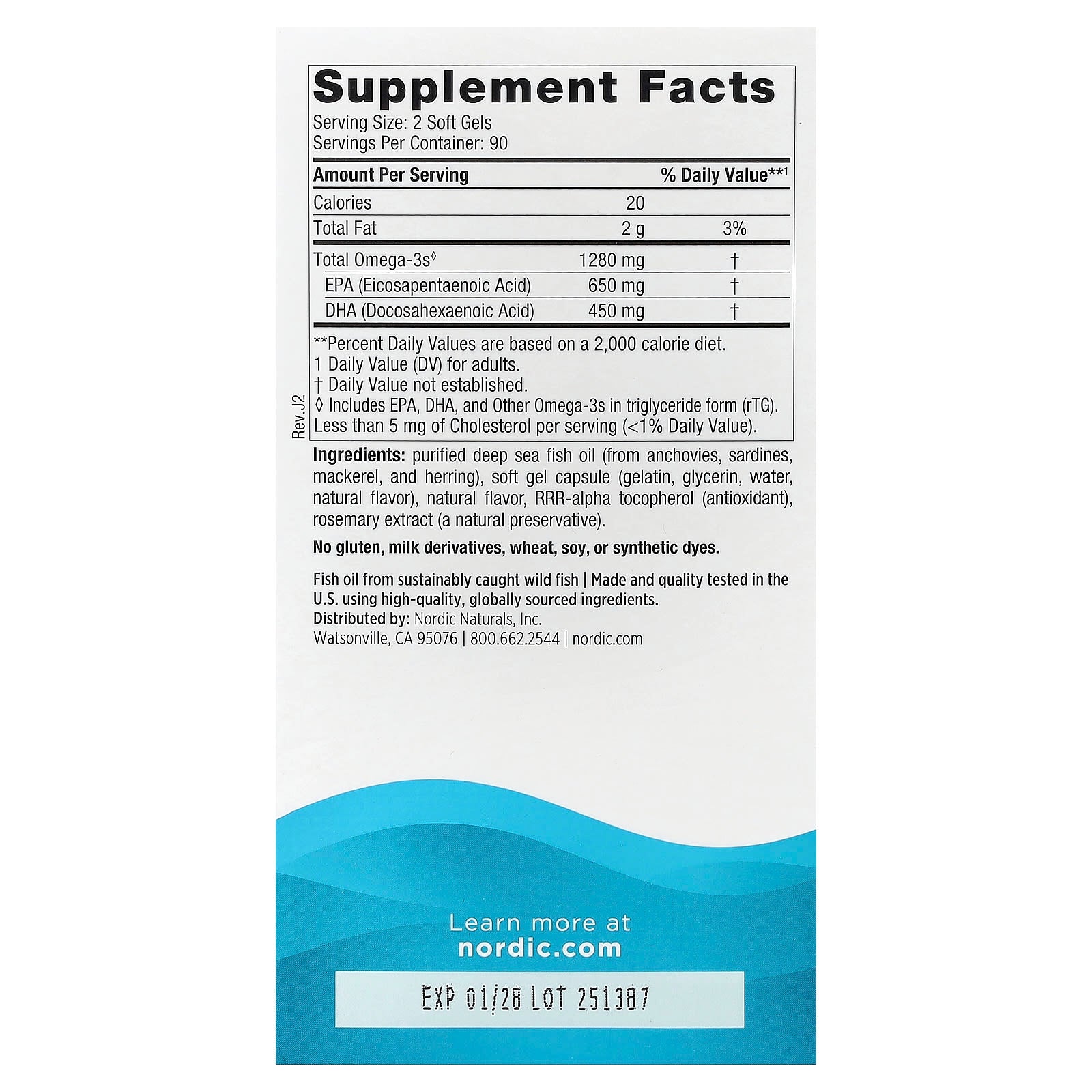 Nordic Naturals, Ultimate Omega®, Lemon, 180 Soft Gels (640 mg per Soft Gel)