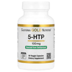 California Gold Nutrition, 5-HTP, Mood Support, Griffonia Simplicifolia Extract from Switzerland, 100 mg, 90 Veggie Capsules
