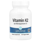 Lake Avenue Nutrition, Vitamin K2 (as Menaquinone-7), 120 Veggie Softgels (50 mcg per Softgel)