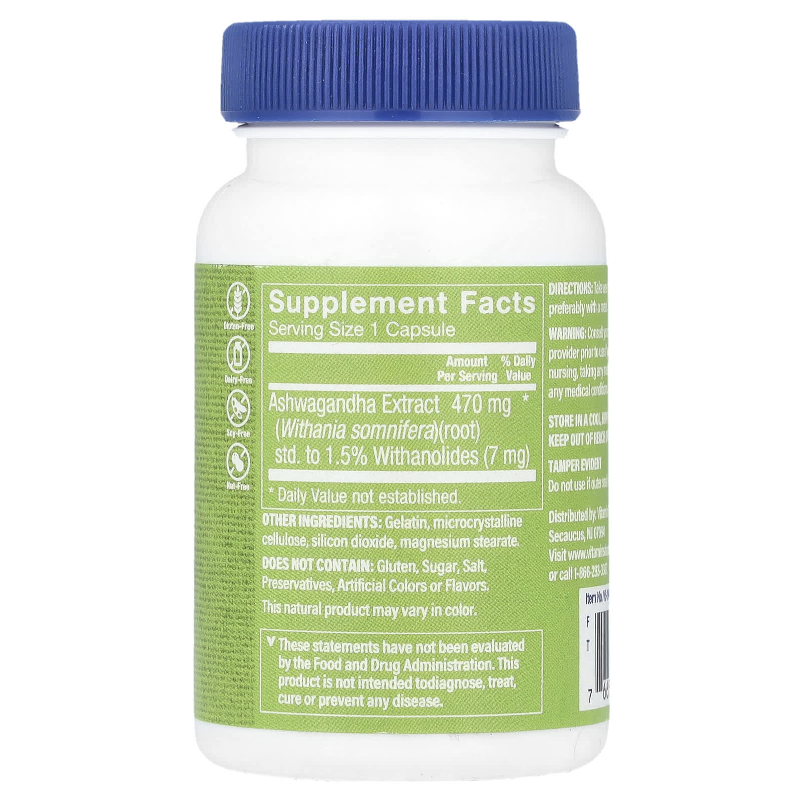 The Vitamin Shoppe, Ashwagandha Extract , 470 mg , 60 Capsules