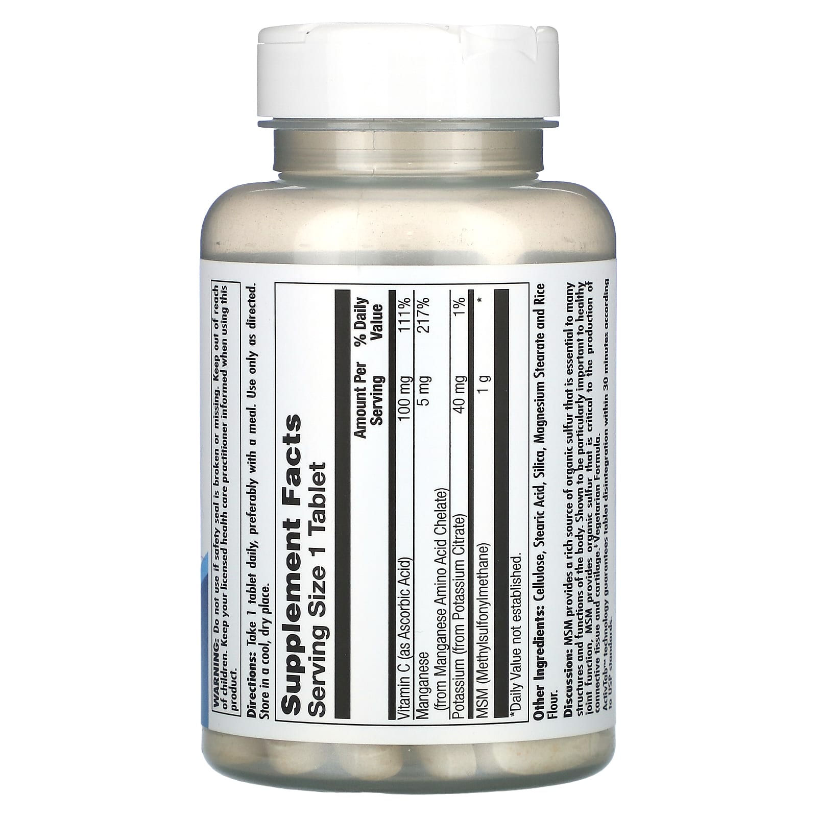 KAL, MSM, 80 Tablets