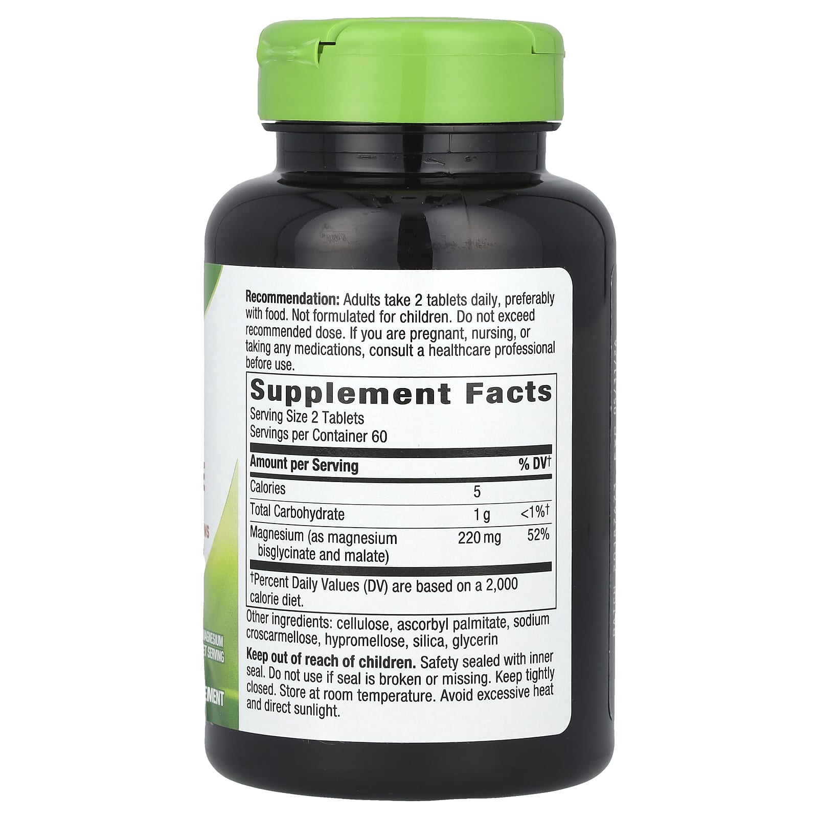 Nature's Way, Magnesium Glycinate Complex, 120 Vegan Tablets (110 mg per Tablet)