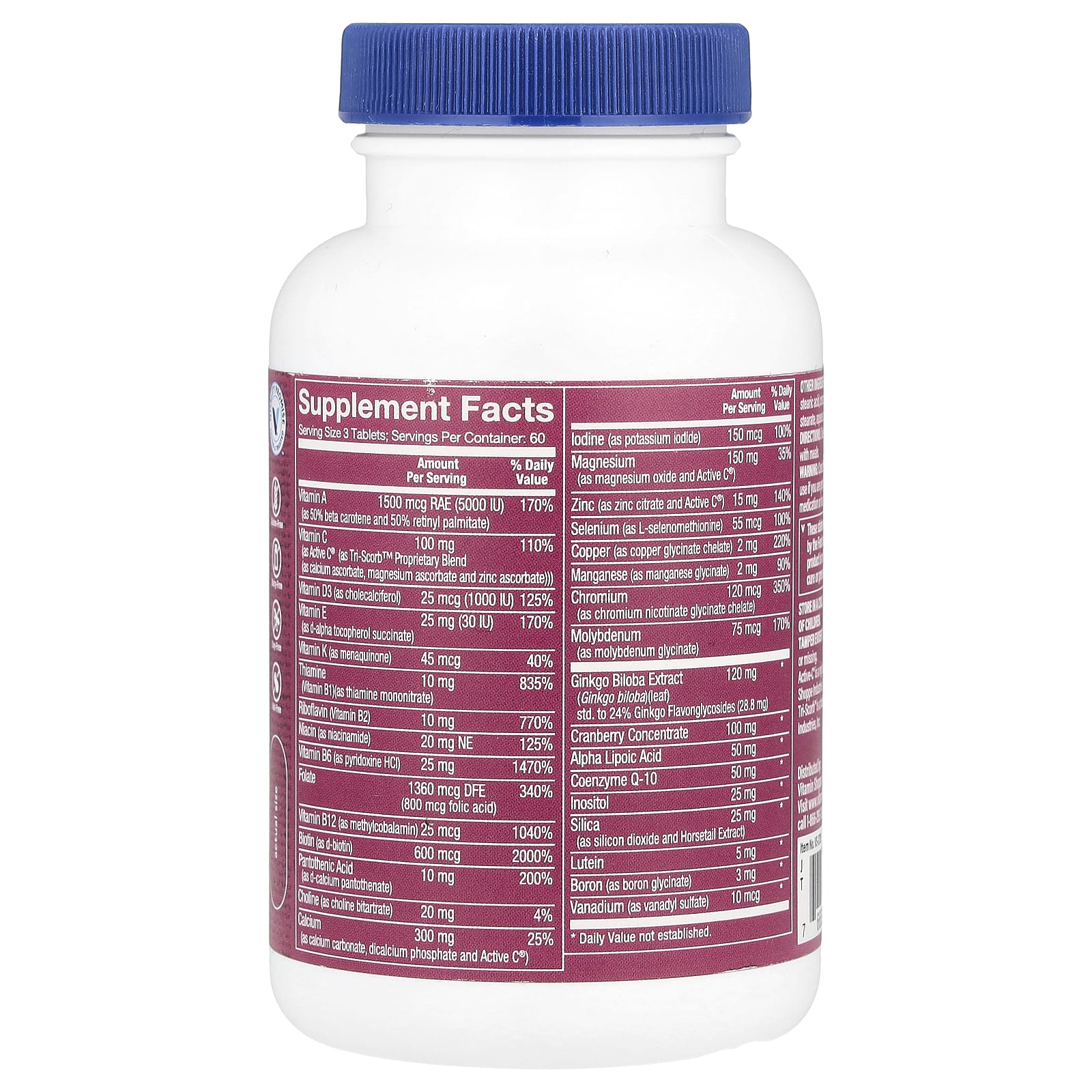 The Vitamin Shoppe, Ultimate Woman® 50+, Multivitamin & Multimineral, 180 Tablets