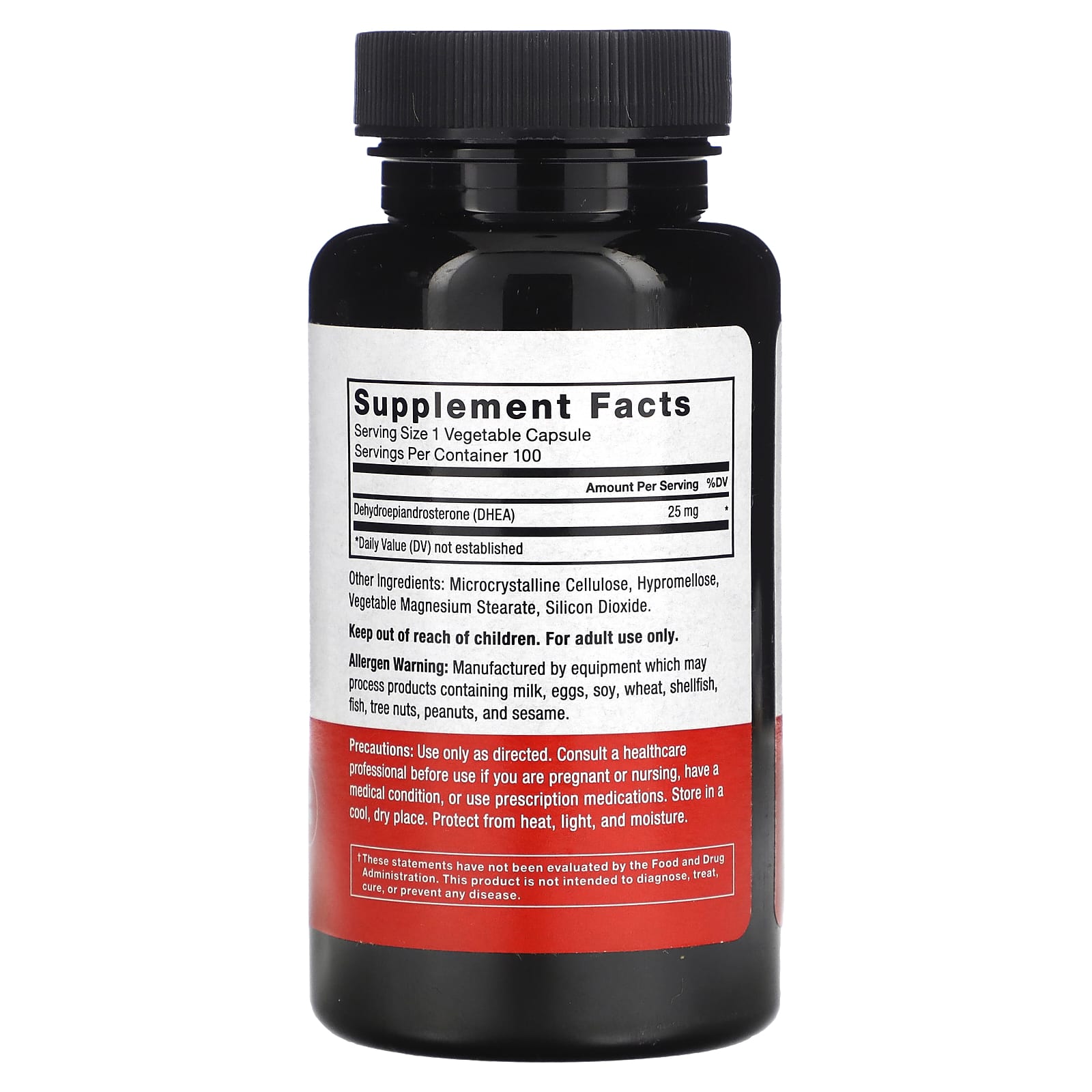 Force Factor, DHEA, 25 mg, 100 Vegetable Capsules