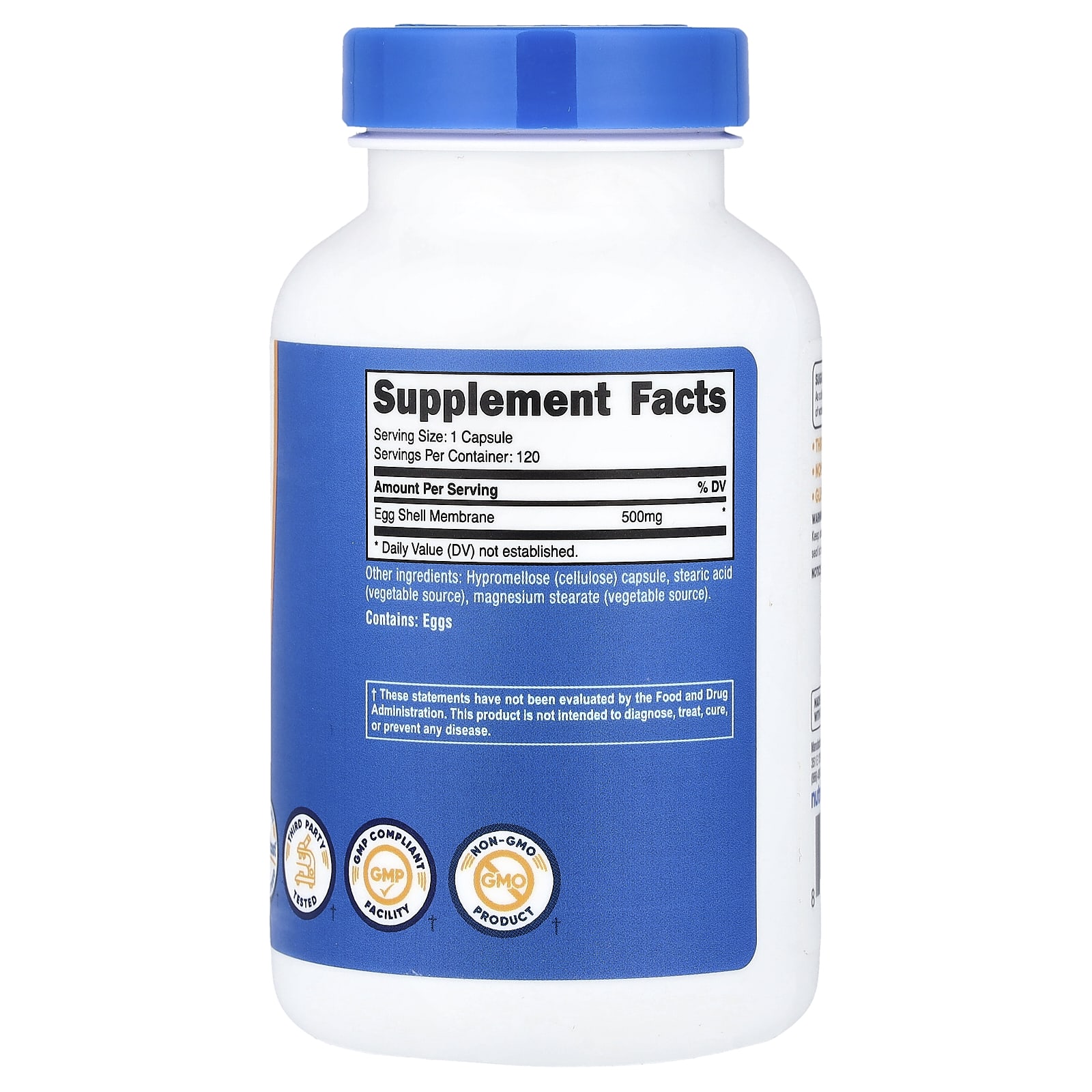 Nutricost, Egg Shell Membrane, 500 mg, 120 Capsules