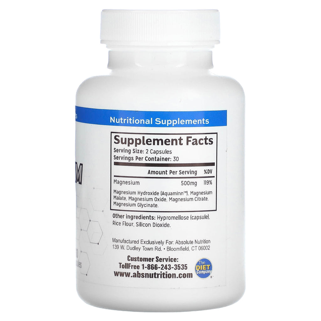 Absolute Nutrition, Magnesium Complex, 60 Capsules (250 mg per Capsule)