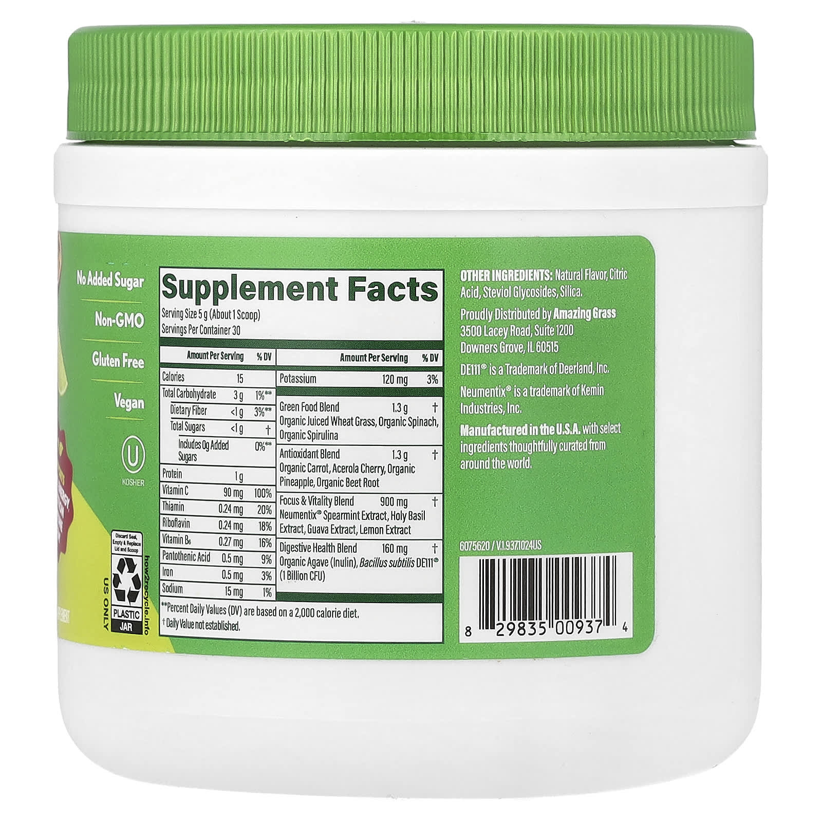 Amazing Grass, Sweet Greens, Tropical Lime, 5.29 oz (150 g)