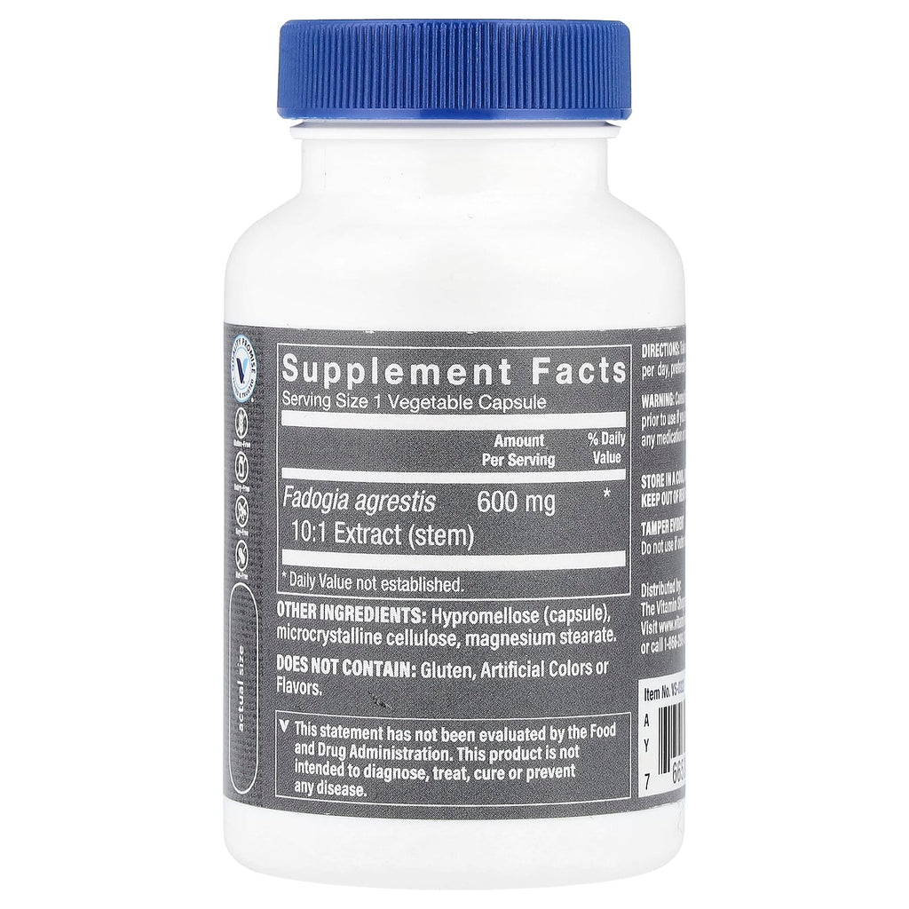 The Vitamin Shoppe, Men's Fadogia Agrestis, 60 Vegetable Capsules (600 mg per Capsule)