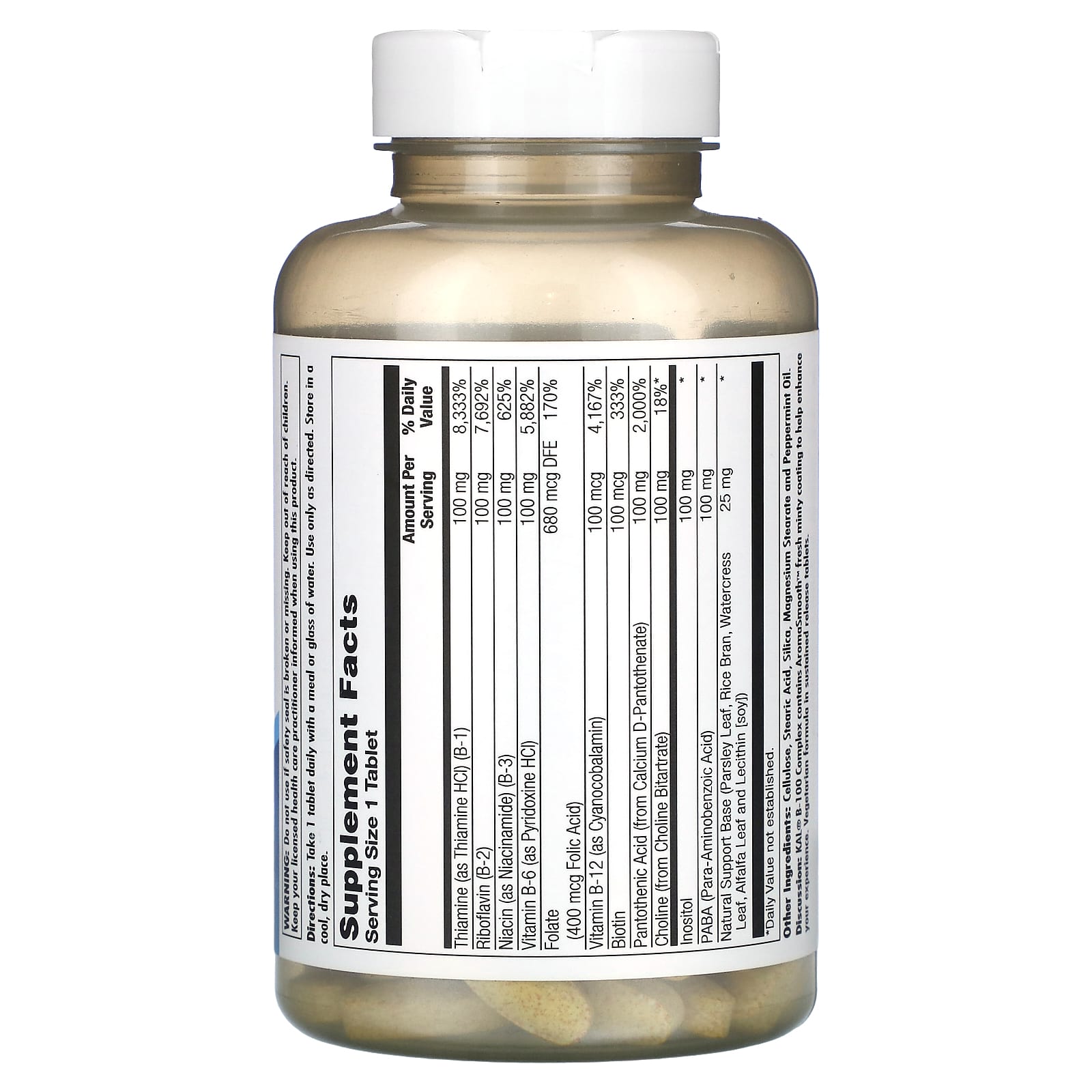 KAL, B-100 Complex, 120 Tablets