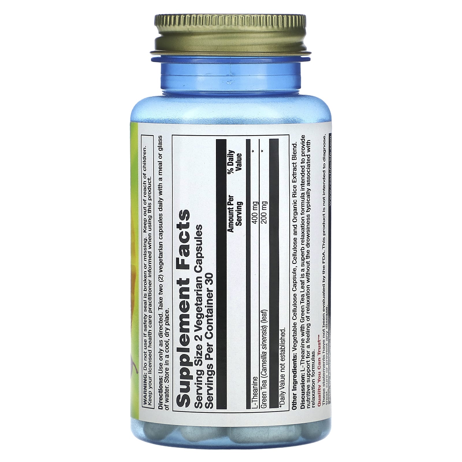 Nature's Life, L-Theanine, 60 Vegetarian Capsules