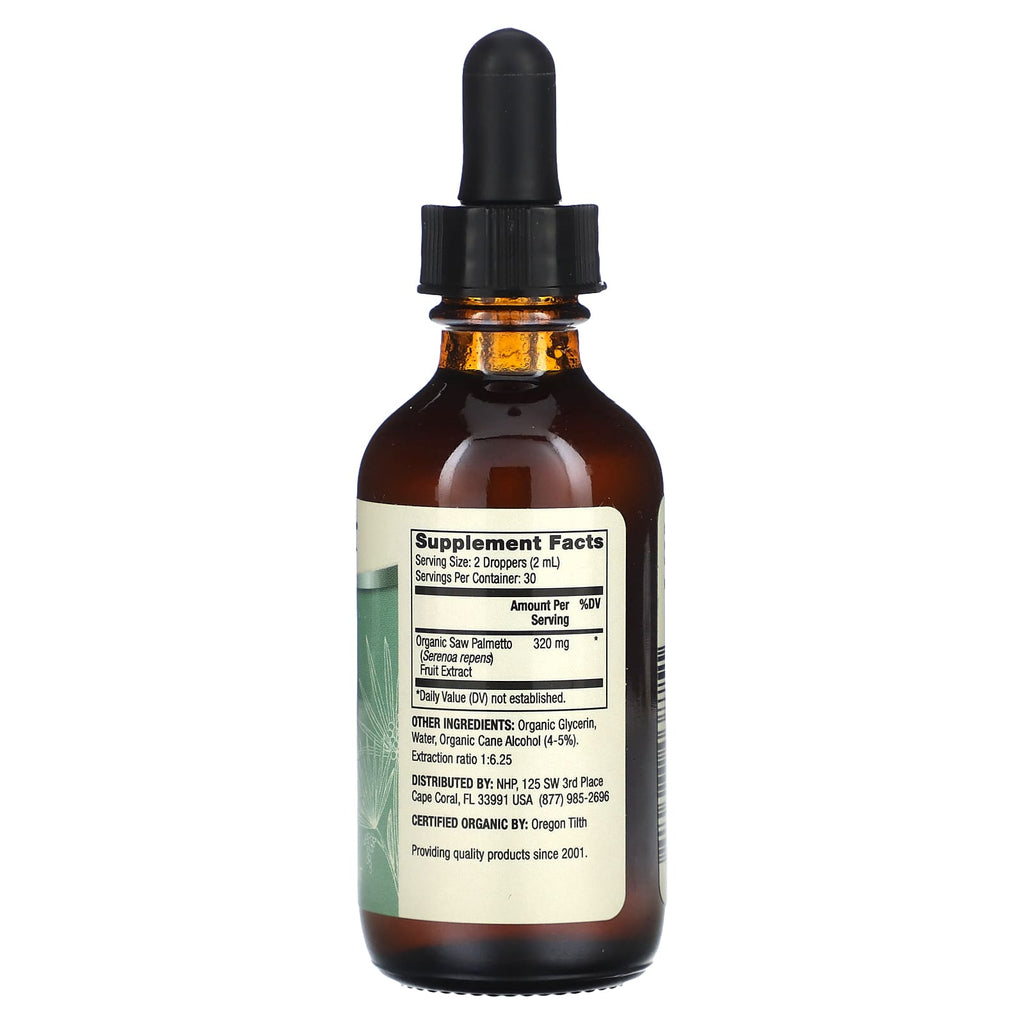 Dr. Mercola, Organic Saw Palmetto Liquid Drops, 2 fl oz (60 ml)