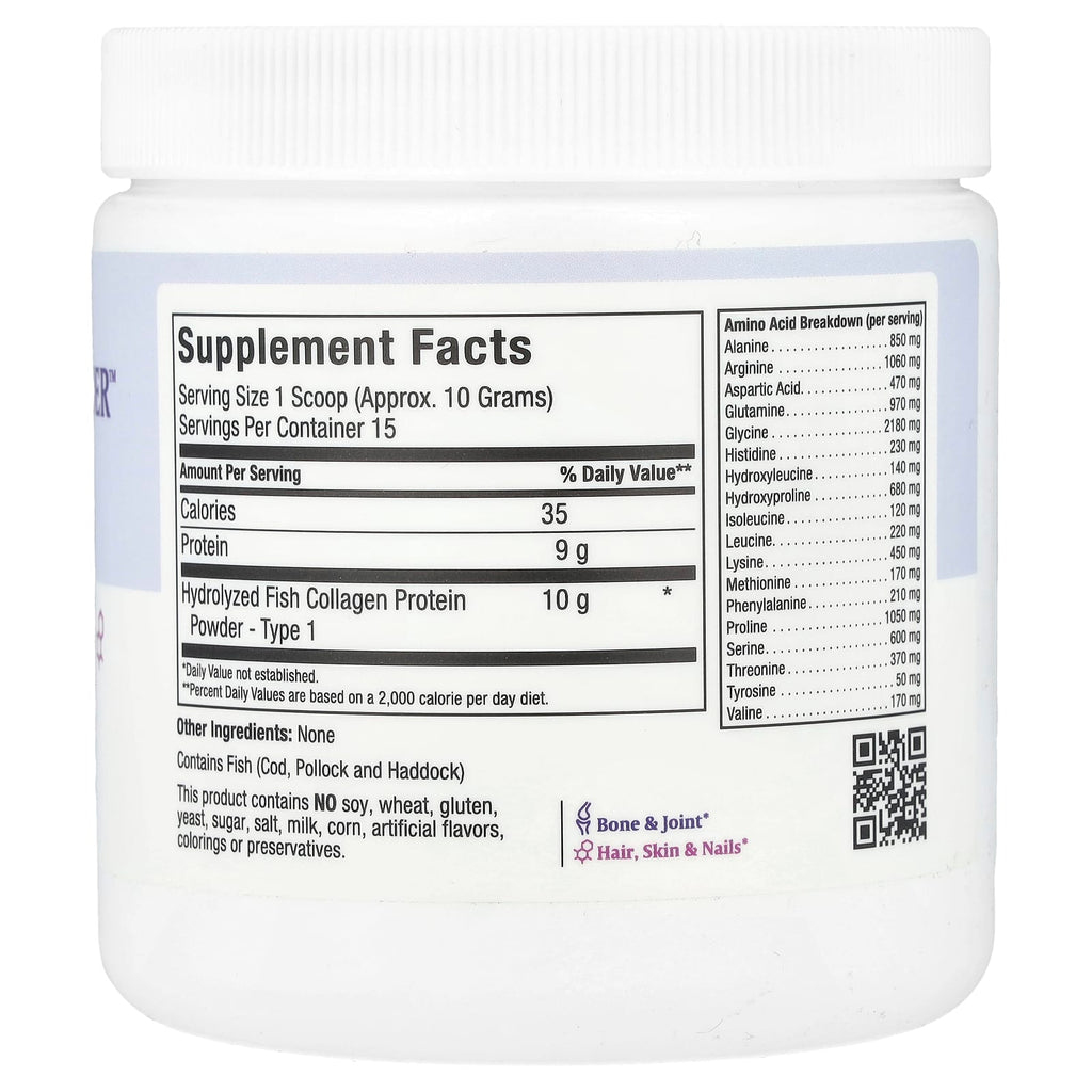 Maxi Health, Hydrolyzed Fish Collagen Powder™, 5.46 oz (155 g)
