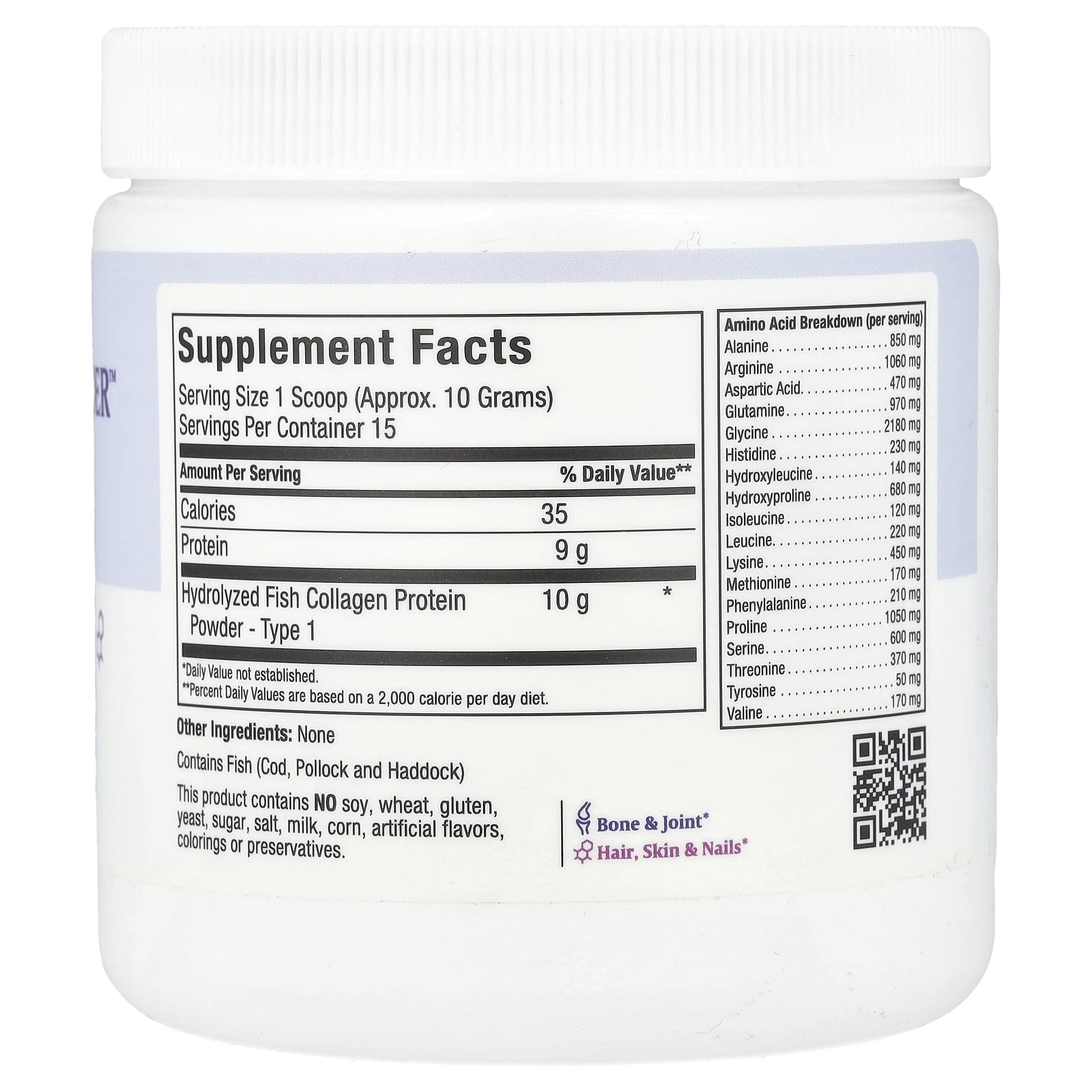 Maxi Health, Hydrolyzed Fish Collagen Powder™, 5.46 oz (155 g)