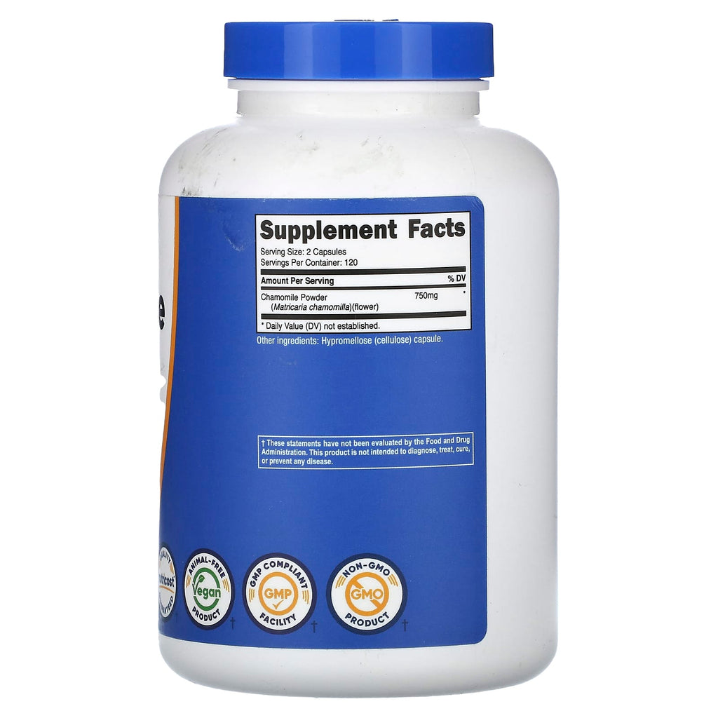 Nutricost, Chamomile, 240 Capsules (375 mg per Capsule)