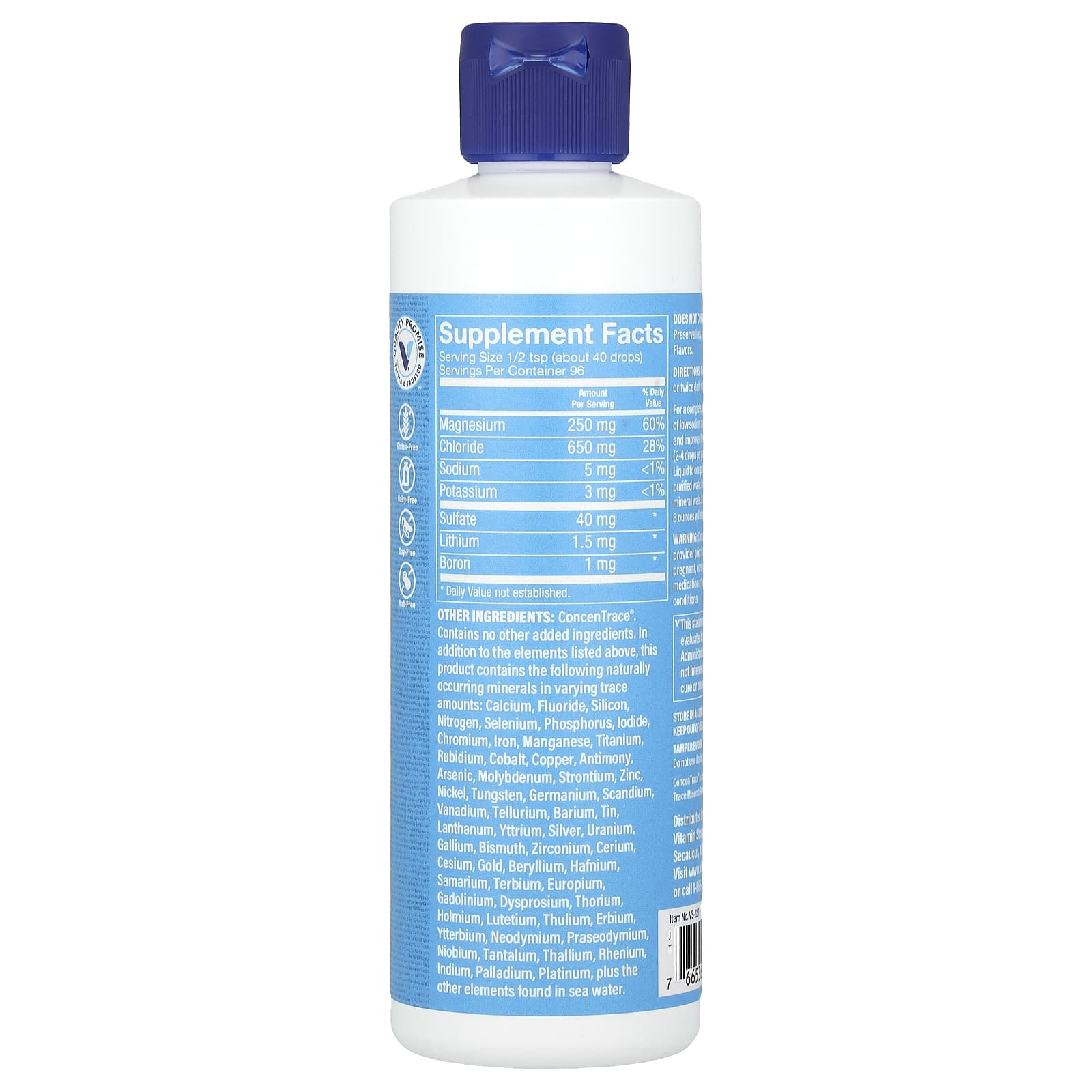The Vitamin Shoppe, Trace Mineral Liquid, 8 fl oz (236 ml)
