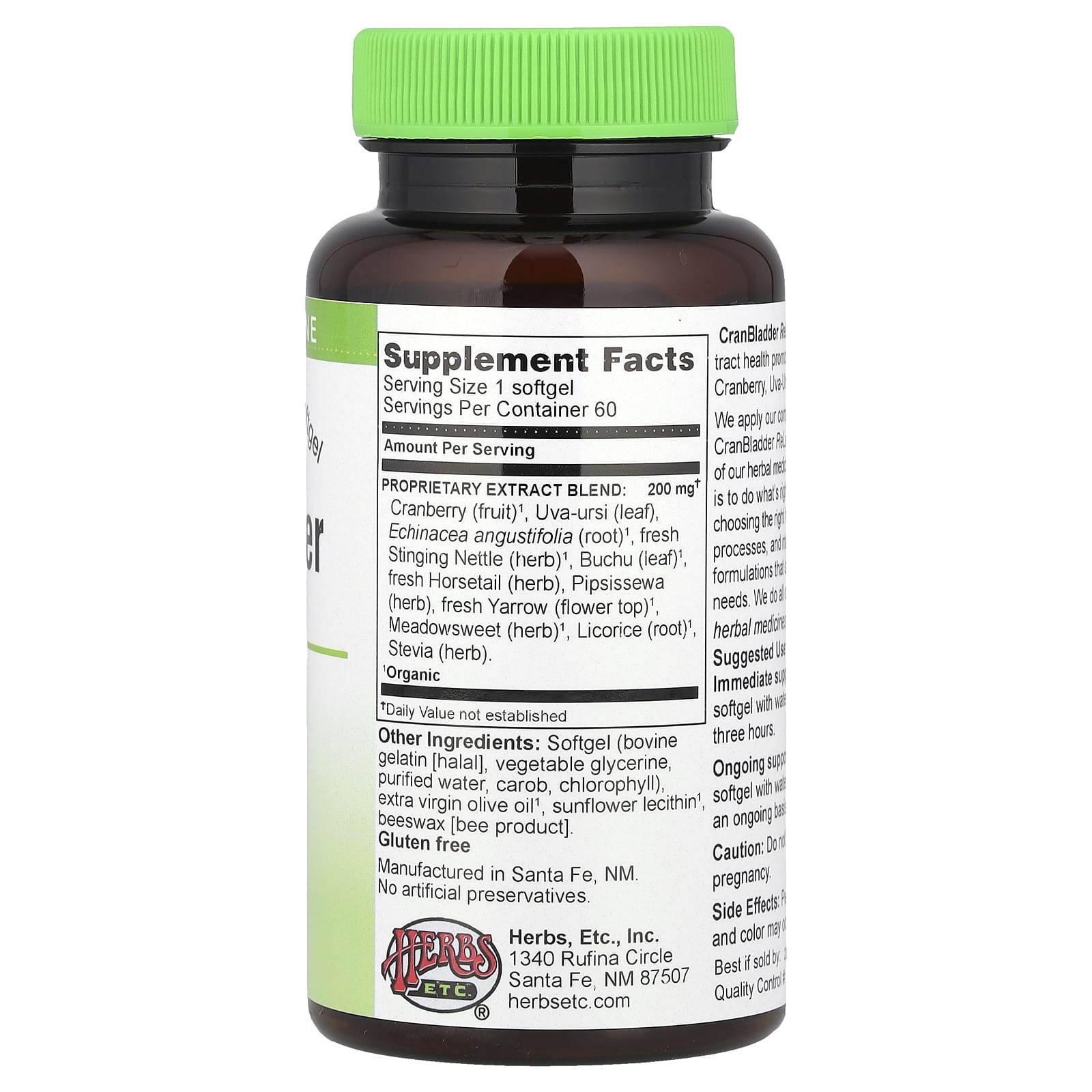 Herbs Etc., CranBladder ReLeaf®, 60 Softgels