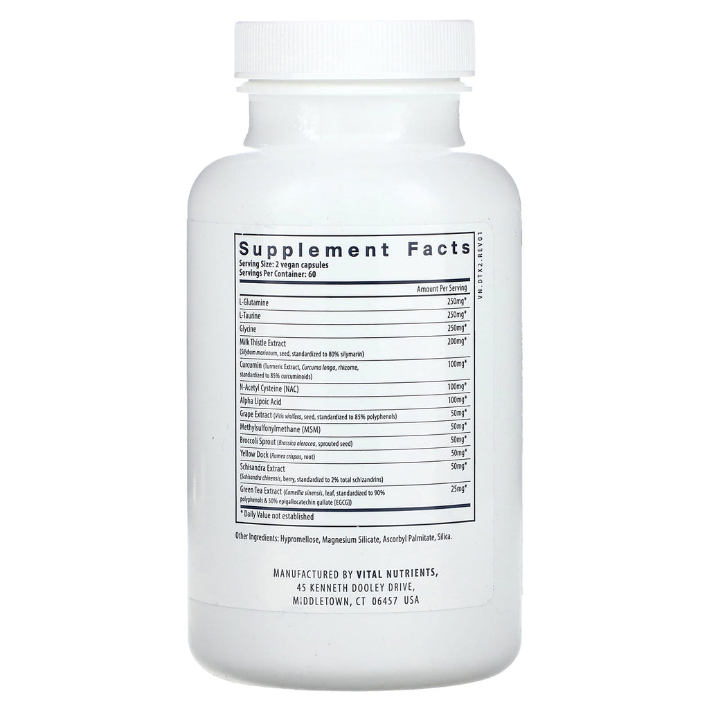 Vital Nutrients, Detox Formula, 120 Vegan Capsules