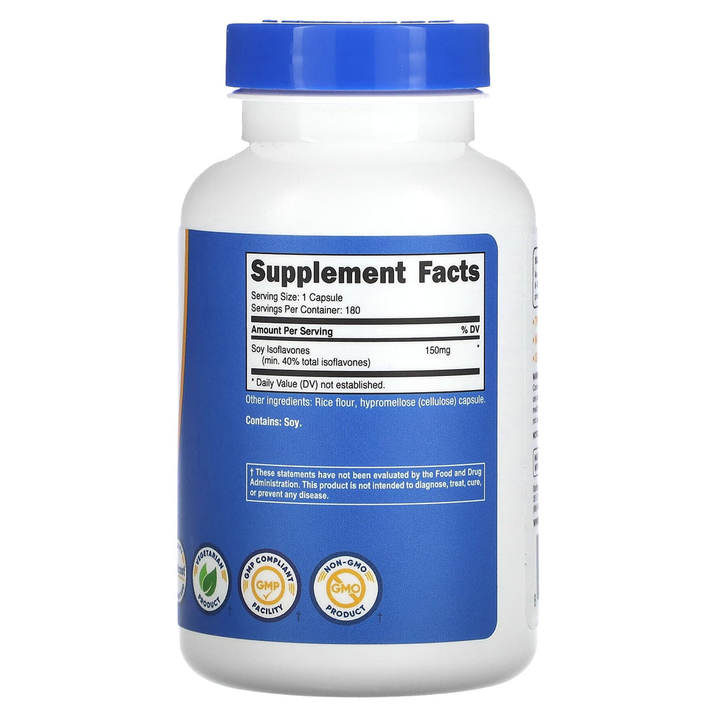 Nutricost, Soy Isoflavones, 150 mg, 180 Capsules