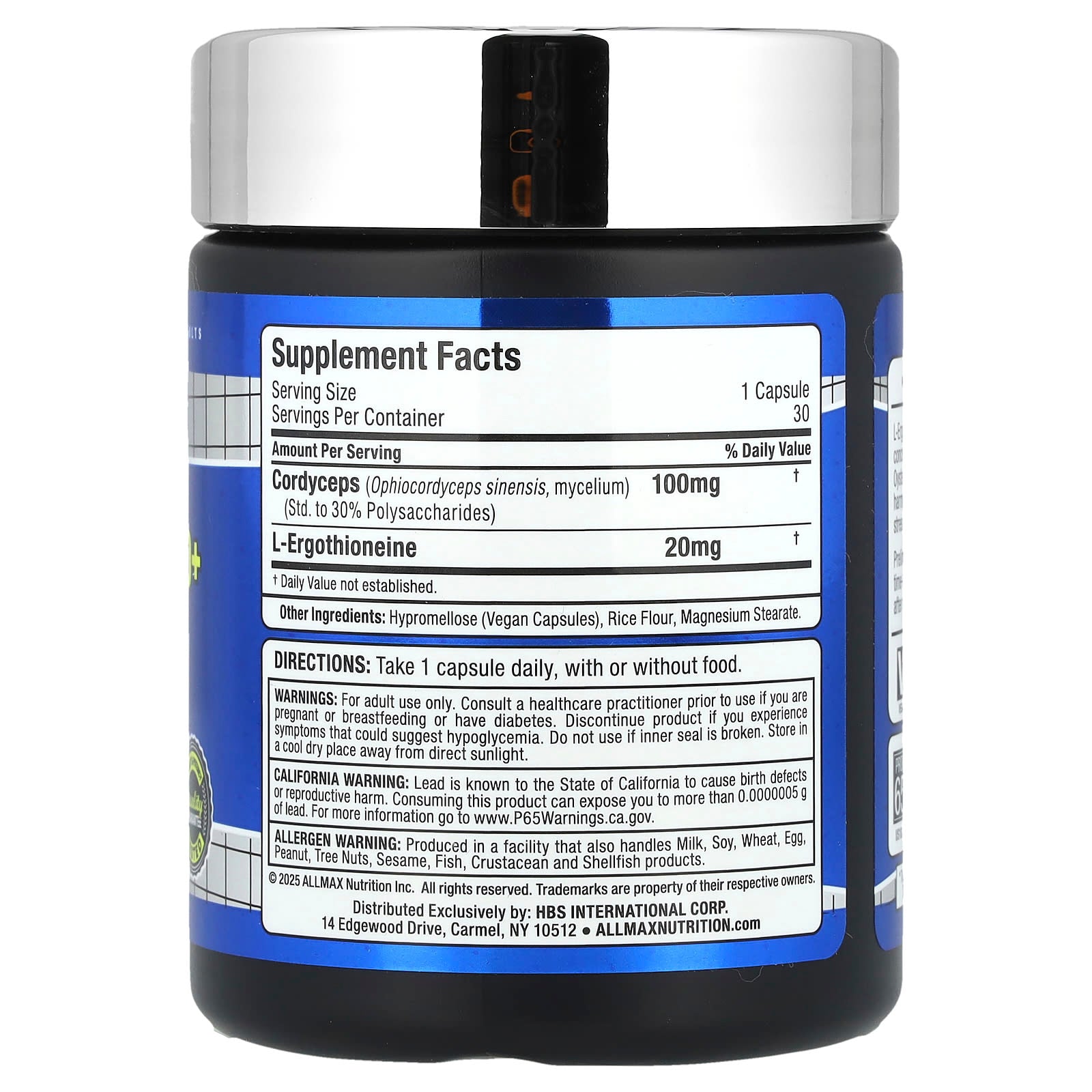 ALLMAX, EGT 20+, 30 Capsules