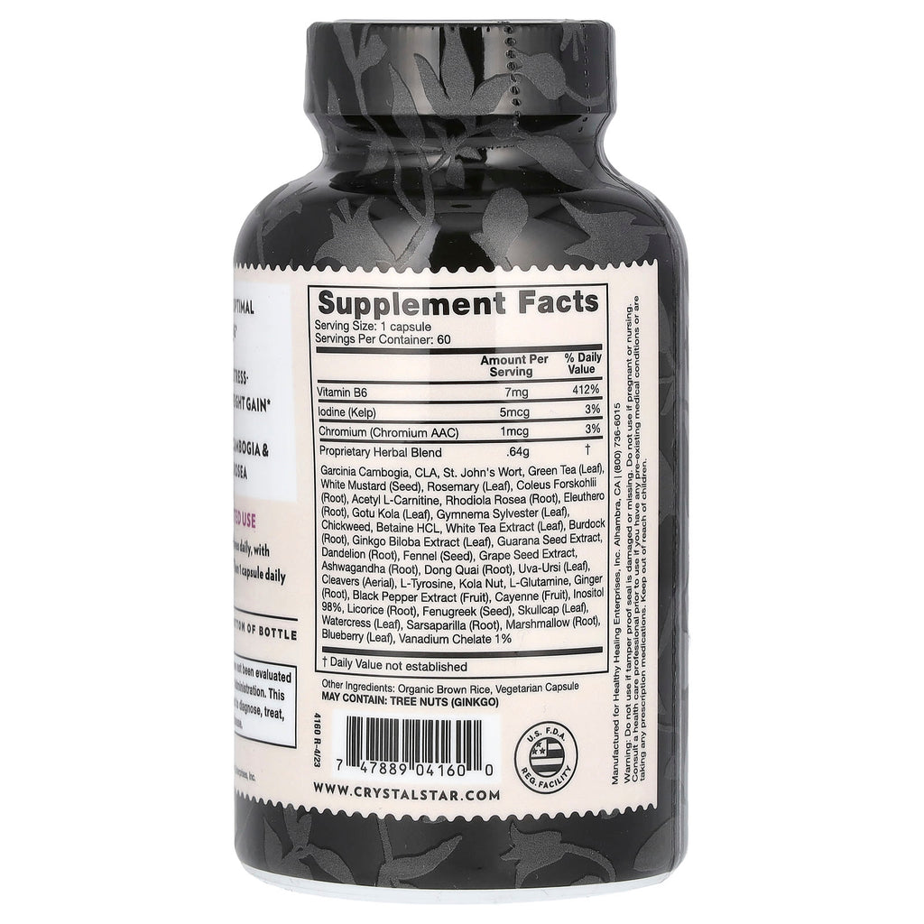 Crystal Star, Tummy Control, 60 Vegetarian Capsules