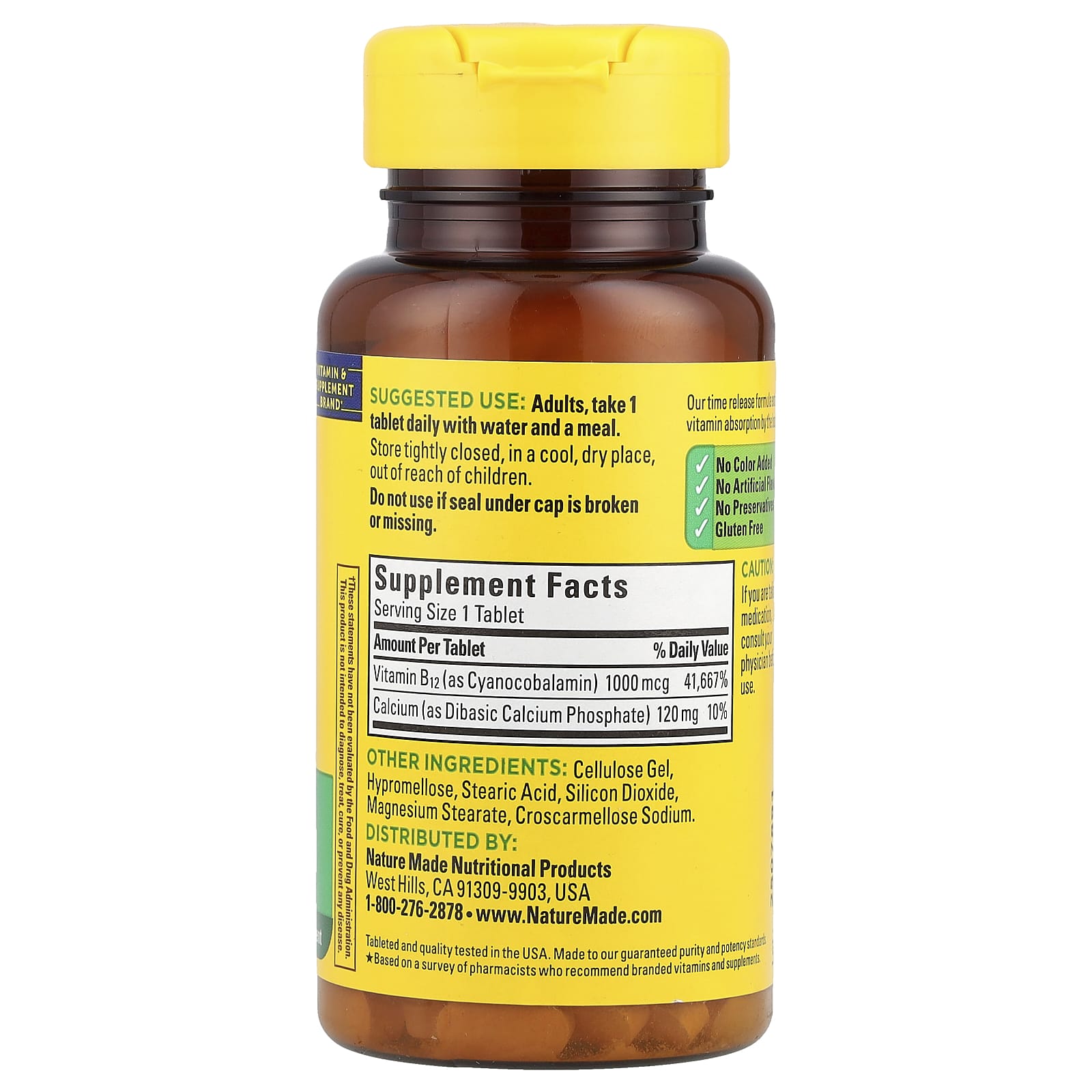Nature Made, Vitamin B12, Time Release, 75 Tablets