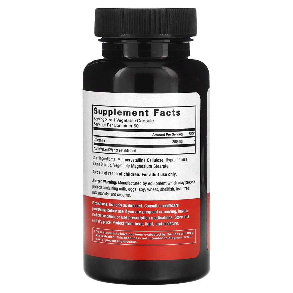Force Factor, L-Theanine, 200 mg, 60 Vegetarian Capsules
