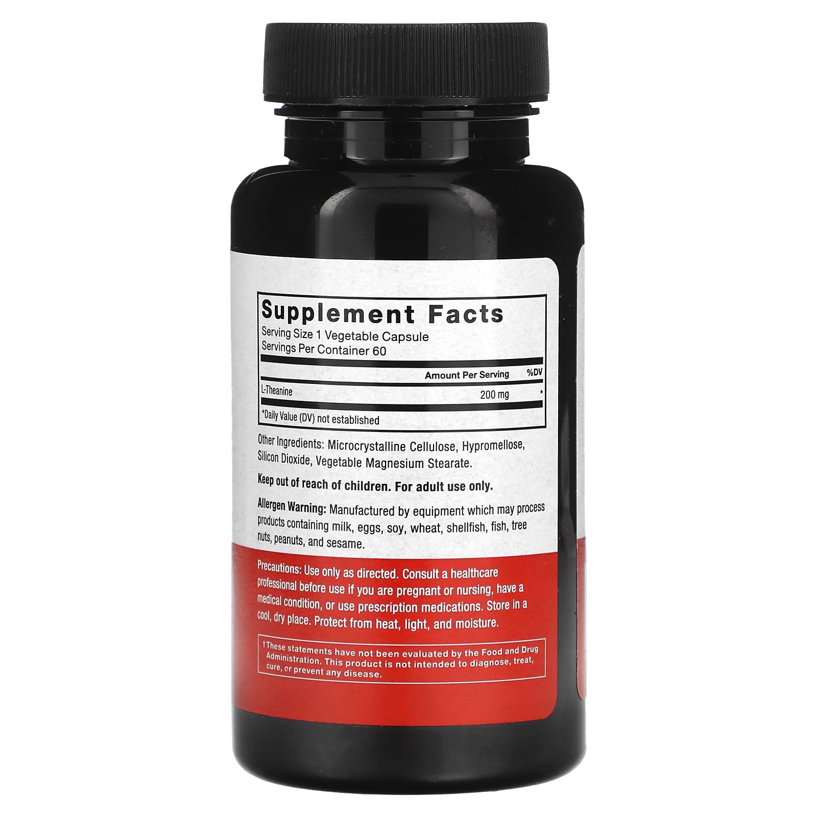 Force Factor, L-Theanine, 200 mg, 60 Vegetarian Capsules
