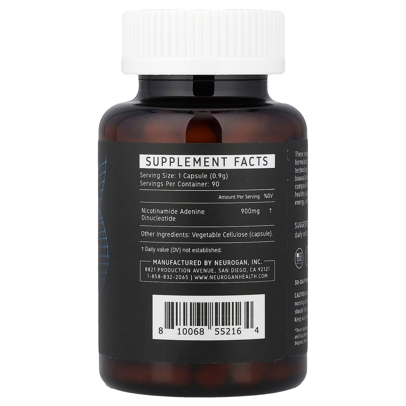 Neurogan Health, NAD+, Cell Renewer, 900 mg, 90 Capsules