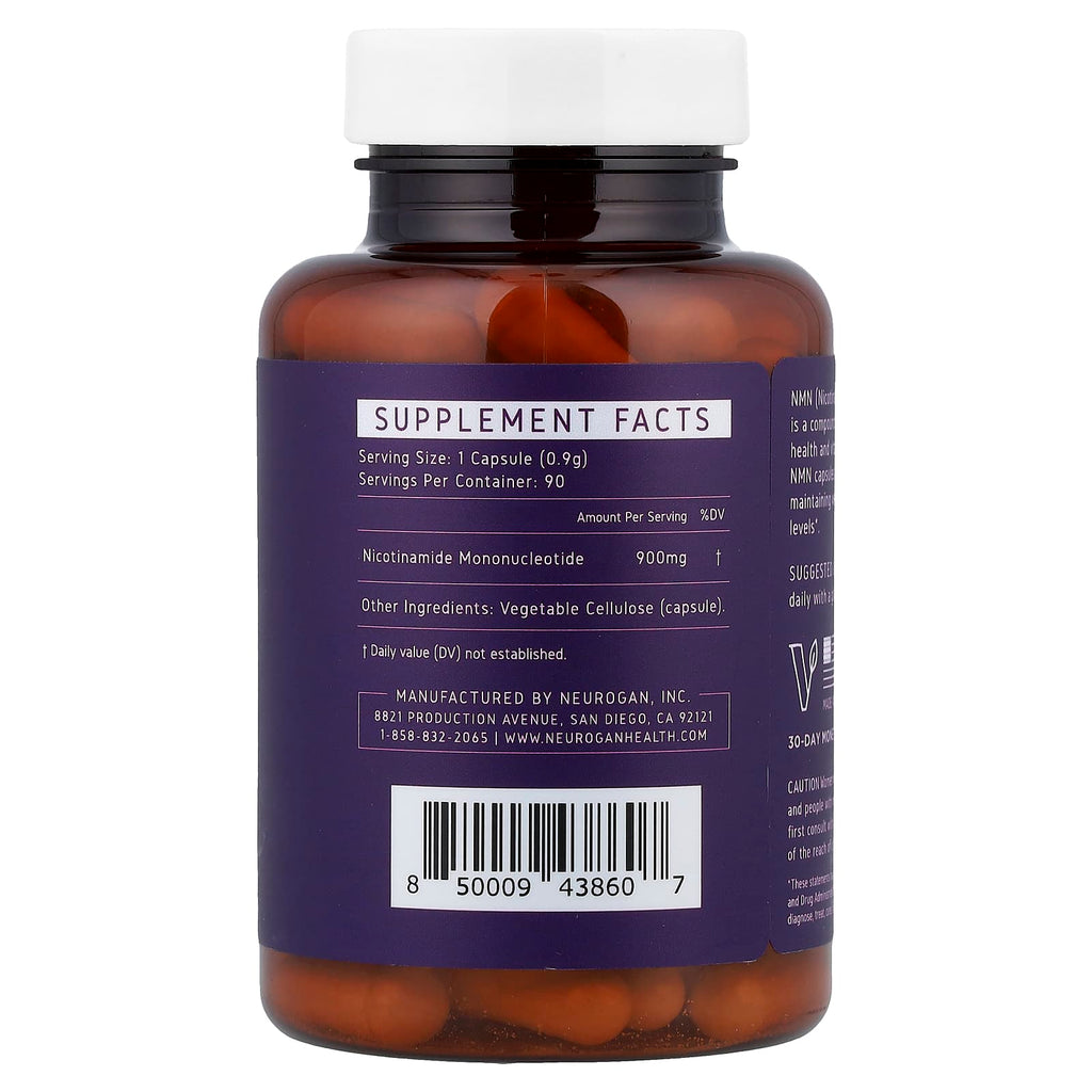 Neurogan Health, NMN, 900 mg, 90 Capsules, 2.85 oz (81 g)